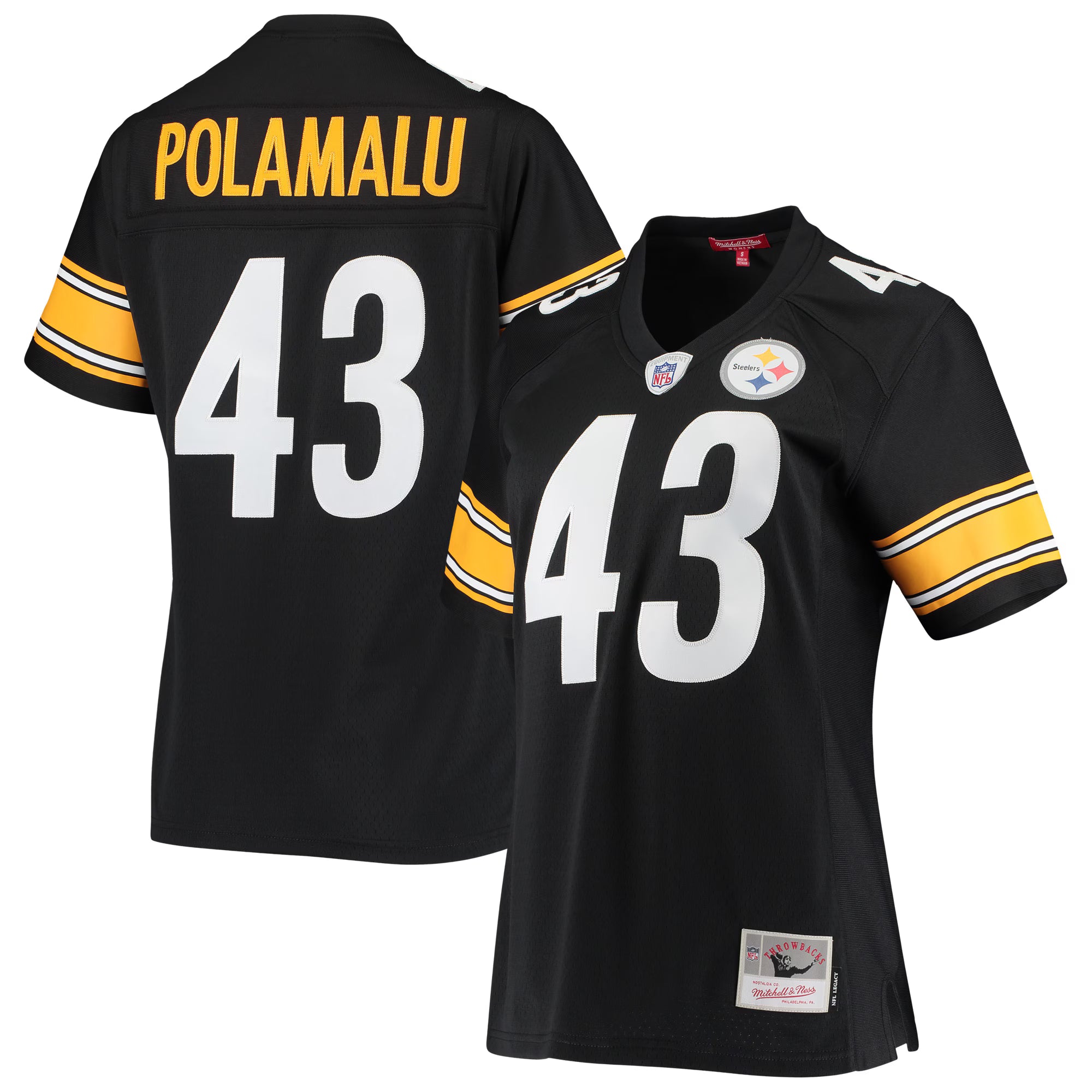 Troy Polamalu Pittsburgh Steelers Mitchell &amp; Ness Women's Legacy Replica Team Jersey - Black