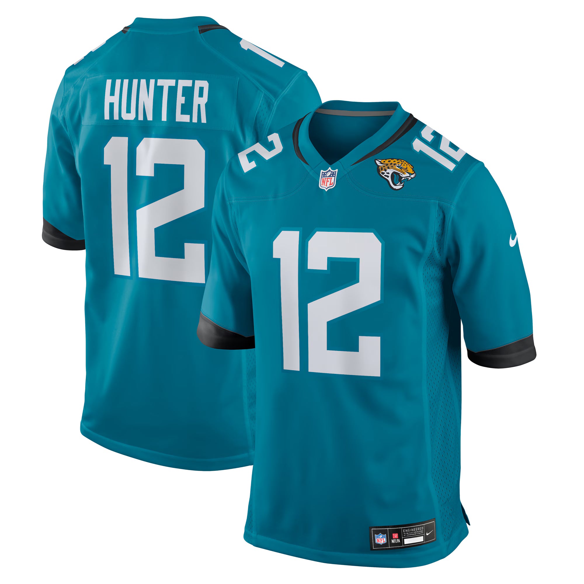 Travis Hunter Jacksonville Jaguars Nike 2025 NFL Draft First Round Pick Game Jersey - Teal