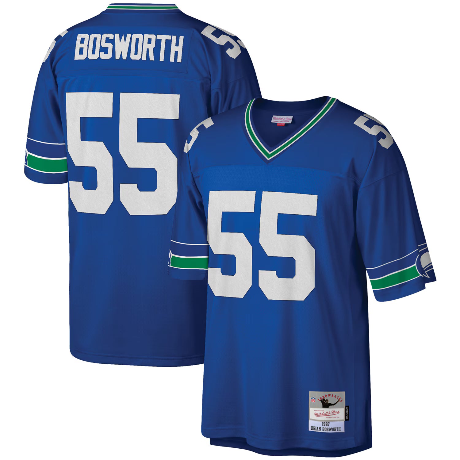 Brian Bosworth Seattle Seahawks Mitchell &amp; Ness Legacy Replica Jersey - Royal