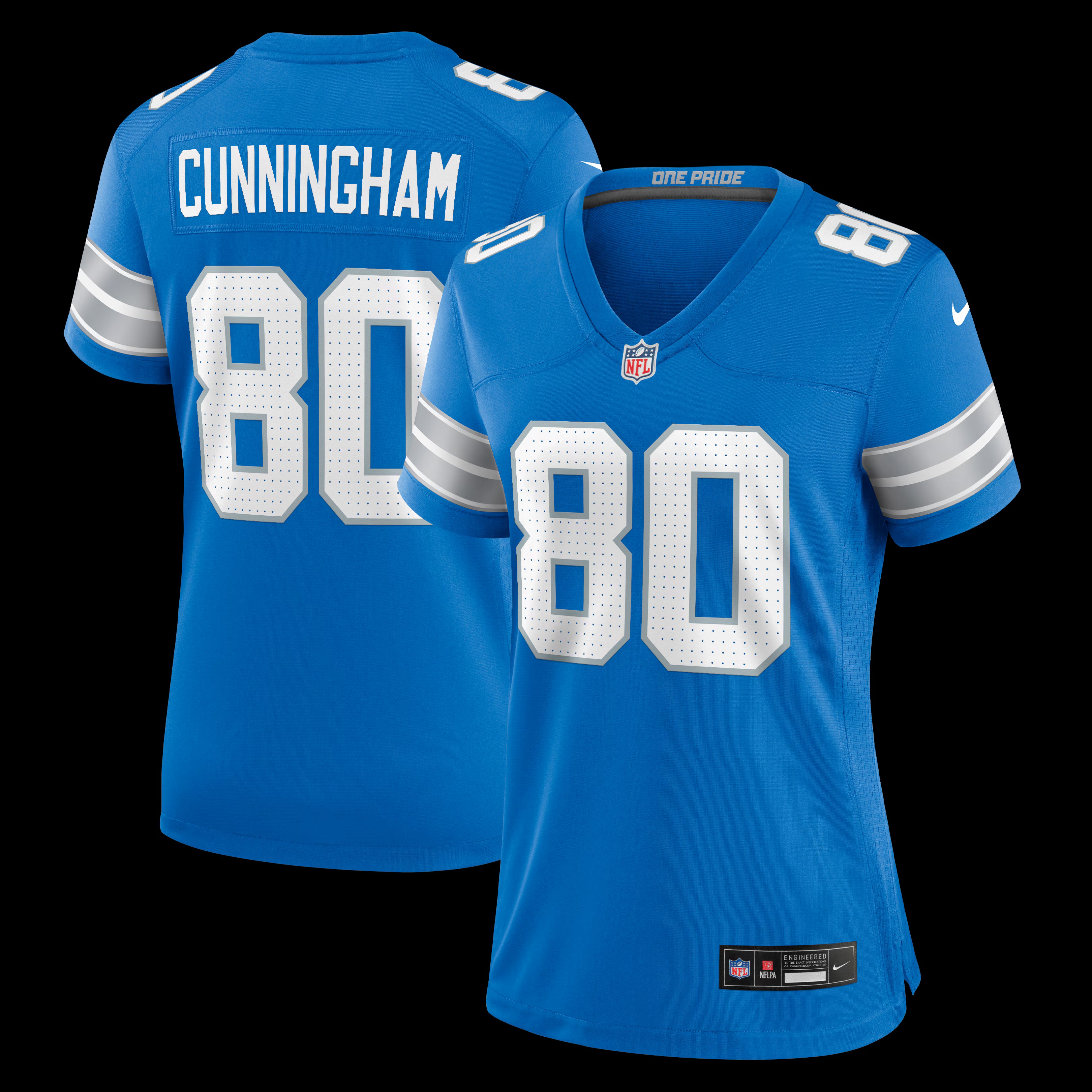 Malik Cunningham Detroit Lions Nike Women's Team Game Jersey -  Blue