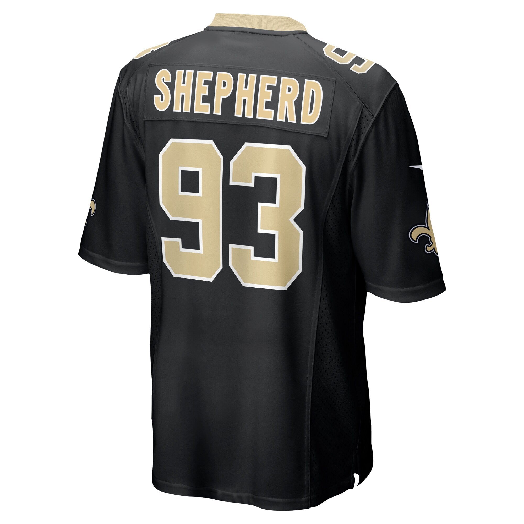 Nathan Shepherd New Orleans Saints Nike Game Jersey - Black