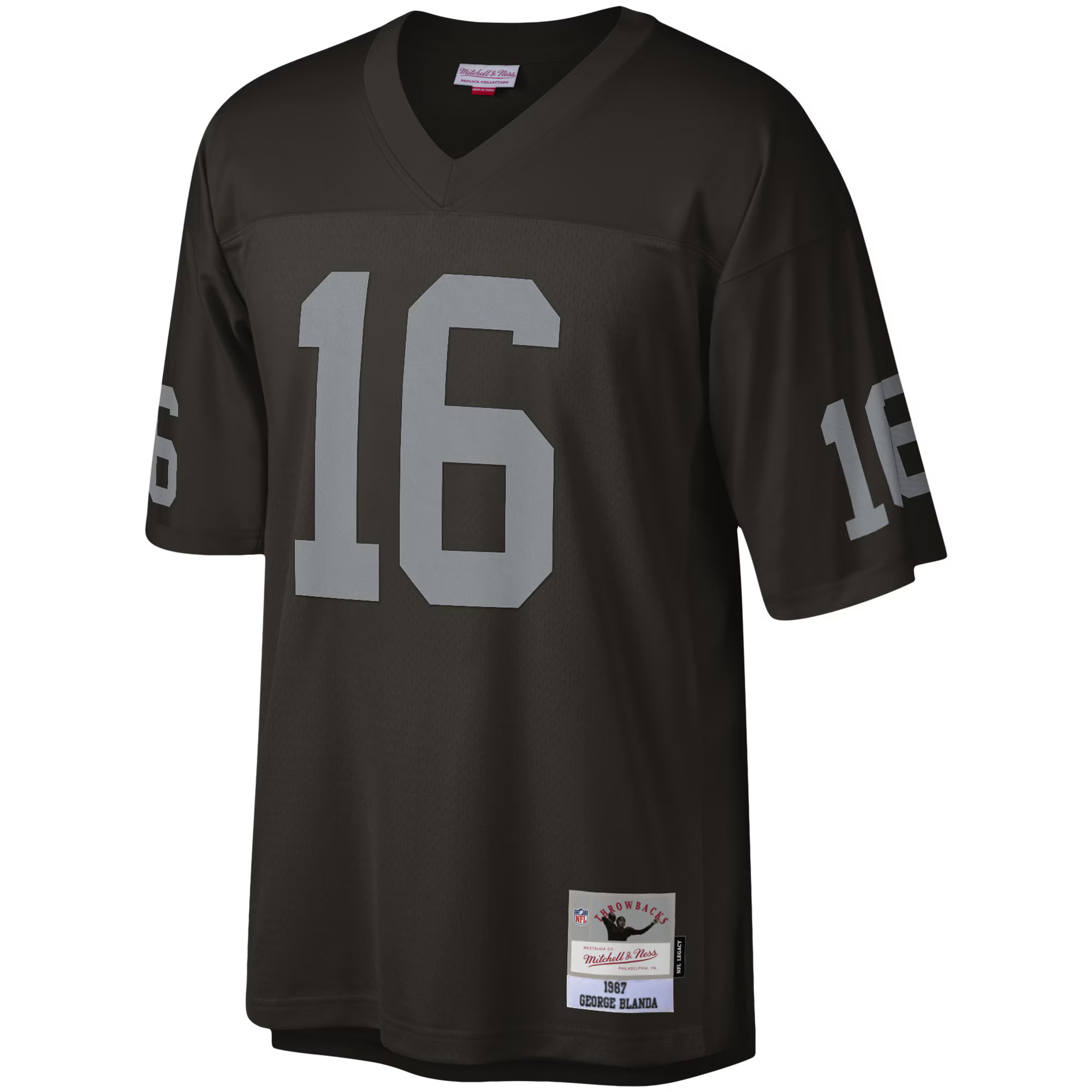 George Blanda Las Vegas Raiders Mitchell &amp; Ness Legacy Replica Jersey - Black