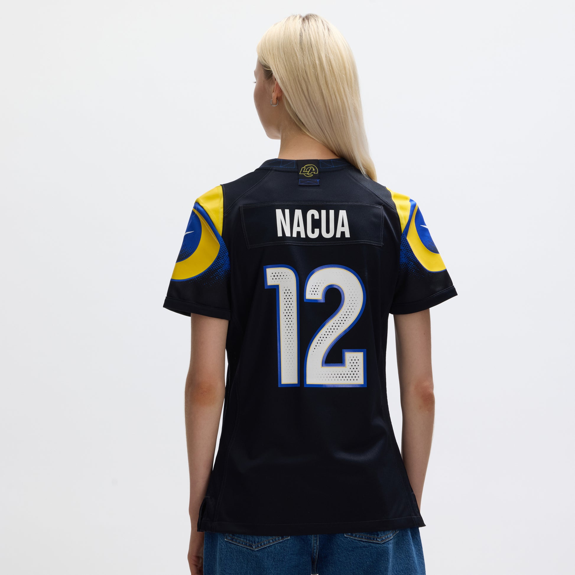 Puka Nacua Los Angeles Rams Nike Women's 2025 Rivalries Collection Game Jersey - Midnight Blue