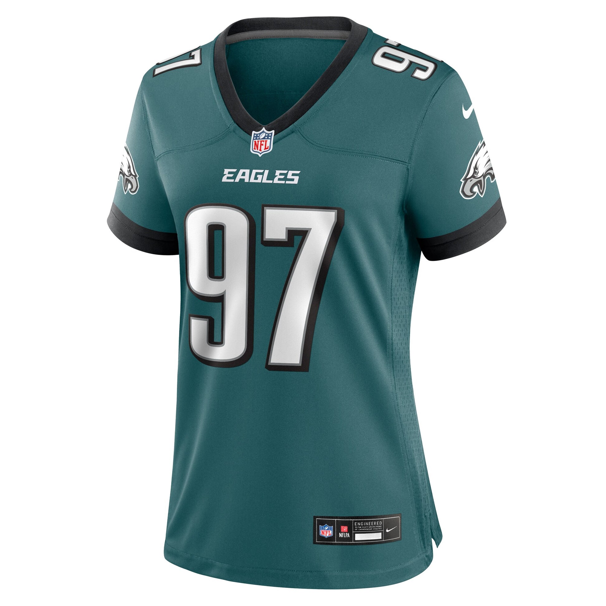 Moro Ojomo Philadelphia Eagles Nike Women's Team Game Jersey - Midnight Green