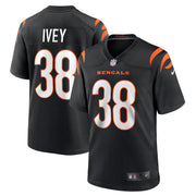 DJ Ivey Cincinnati Bengals Nike Team Game Jersey -  Black