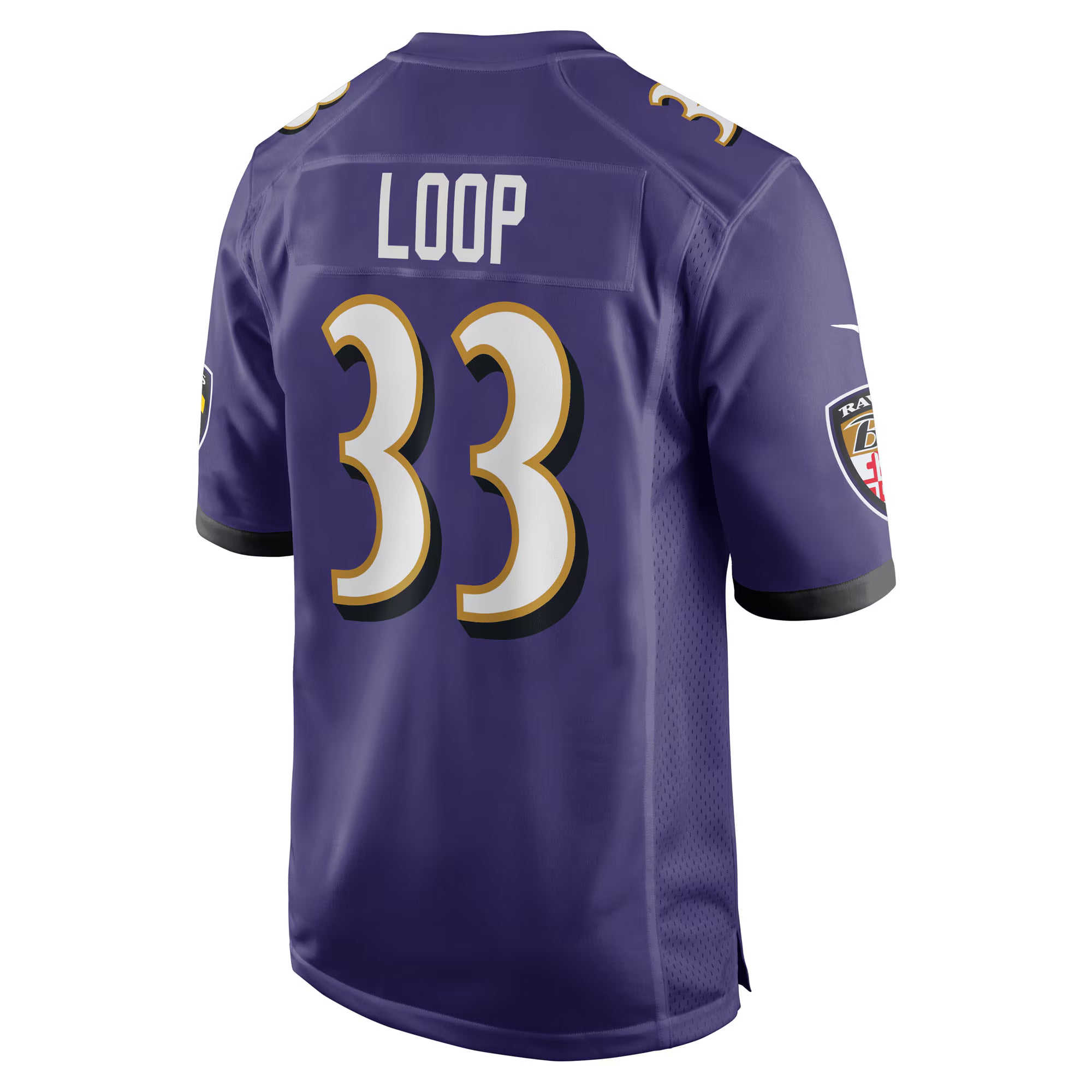Tyler Loop Baltimore Ravens Nike Team Game Jersey -  Purple