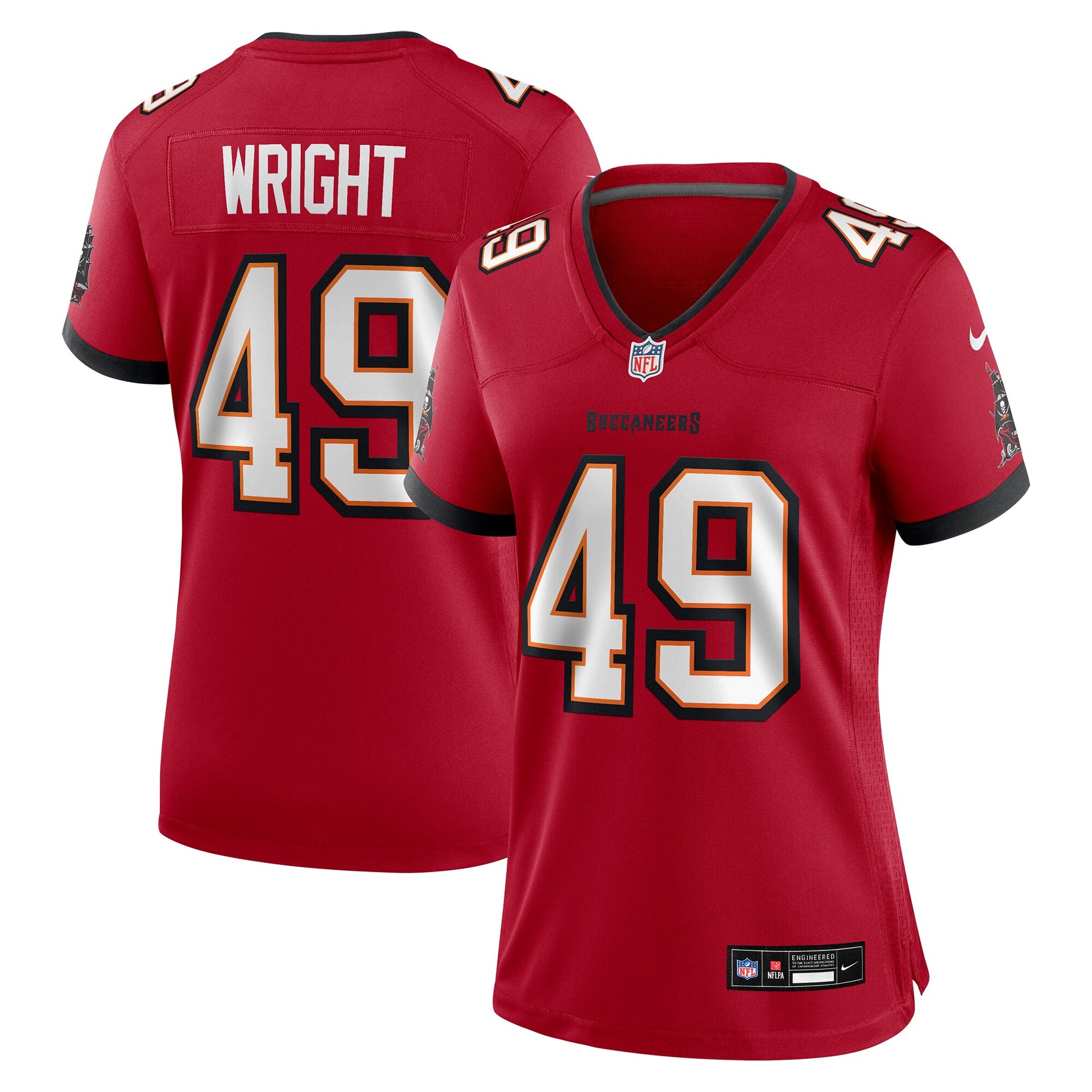 Owen Wright Tampa Bay Buccaneers Nike Women's Team  Game Jersey -  Red