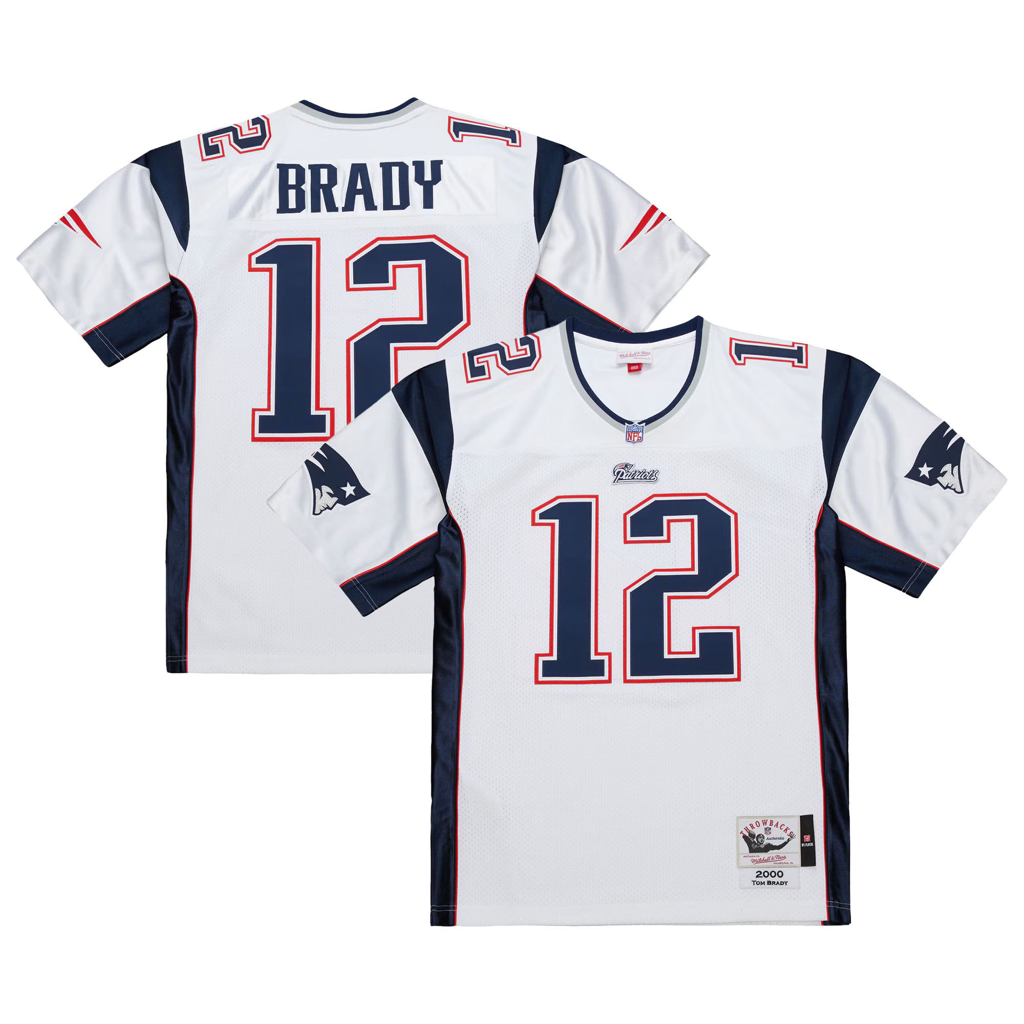 Tom Brady New England Patriots Mitchell &amp; Ness 2000 Authentic Jersey - White