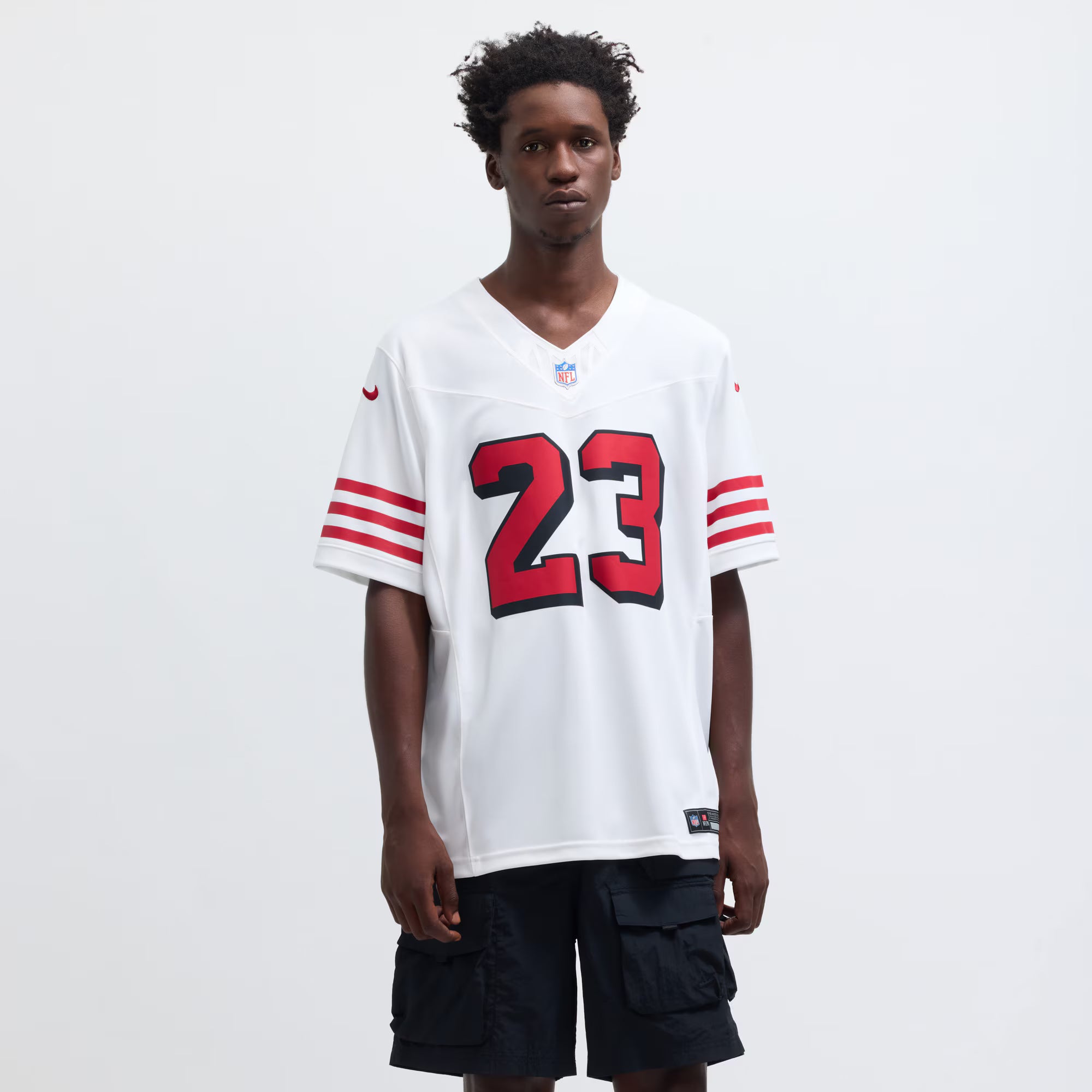 Christian McCaffrey San Francisco 49ers Nike Vapor F.U.S.E. Limited 2nd Alternate Jersey - White