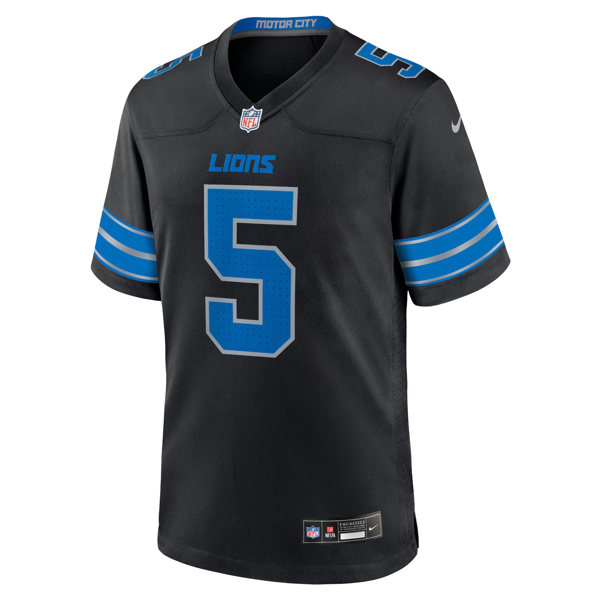 David Montgomery Detroit Lions Nike 2nd Alternate Game Jersey - Black