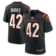 Oren Burks Cincinnati Bengals Nike Team Game Jersey -  Black