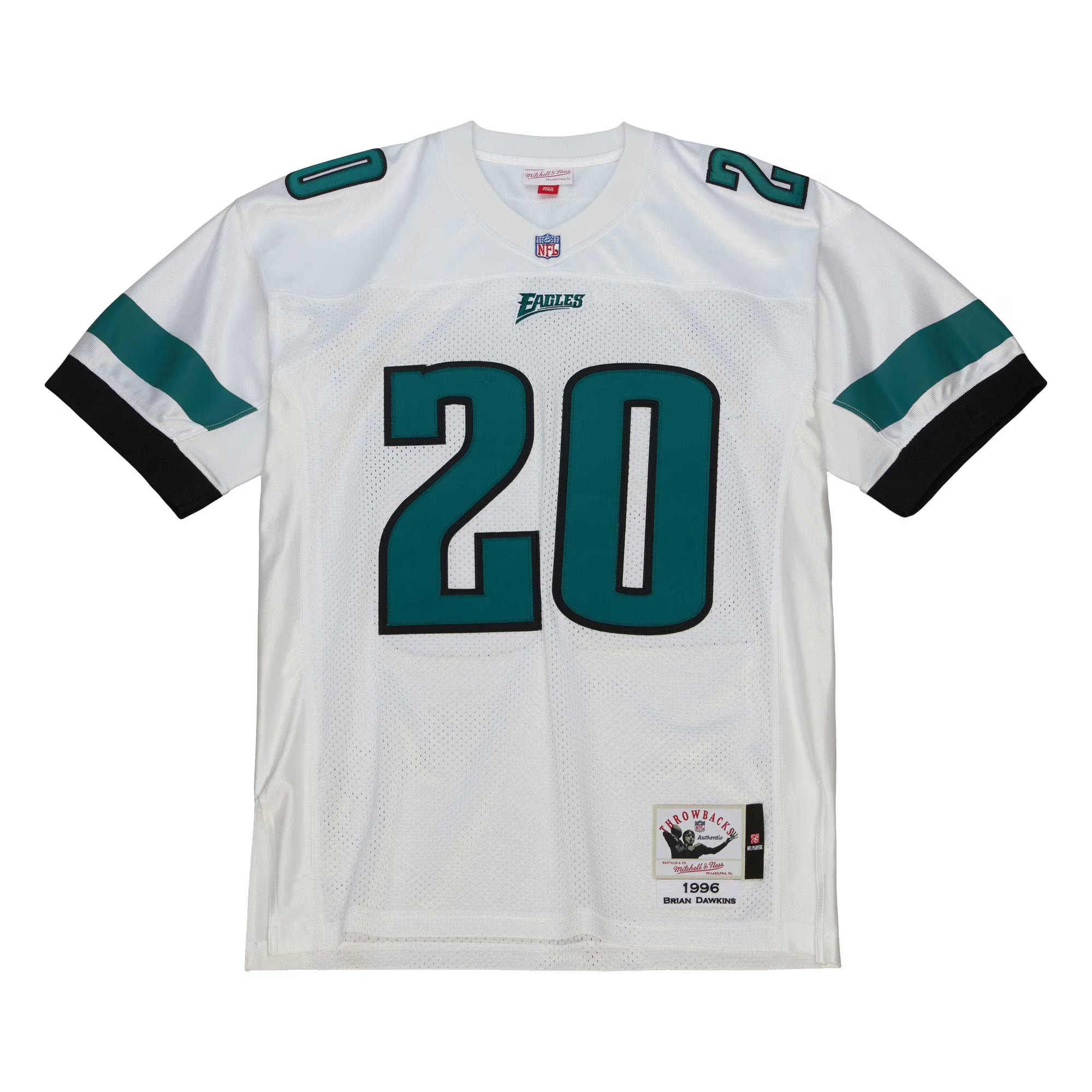 Brian Dawkins Philadelphia Eagles 1996 Mitchell &amp; Ness Authentic Throwback Retired Player Jersey - White