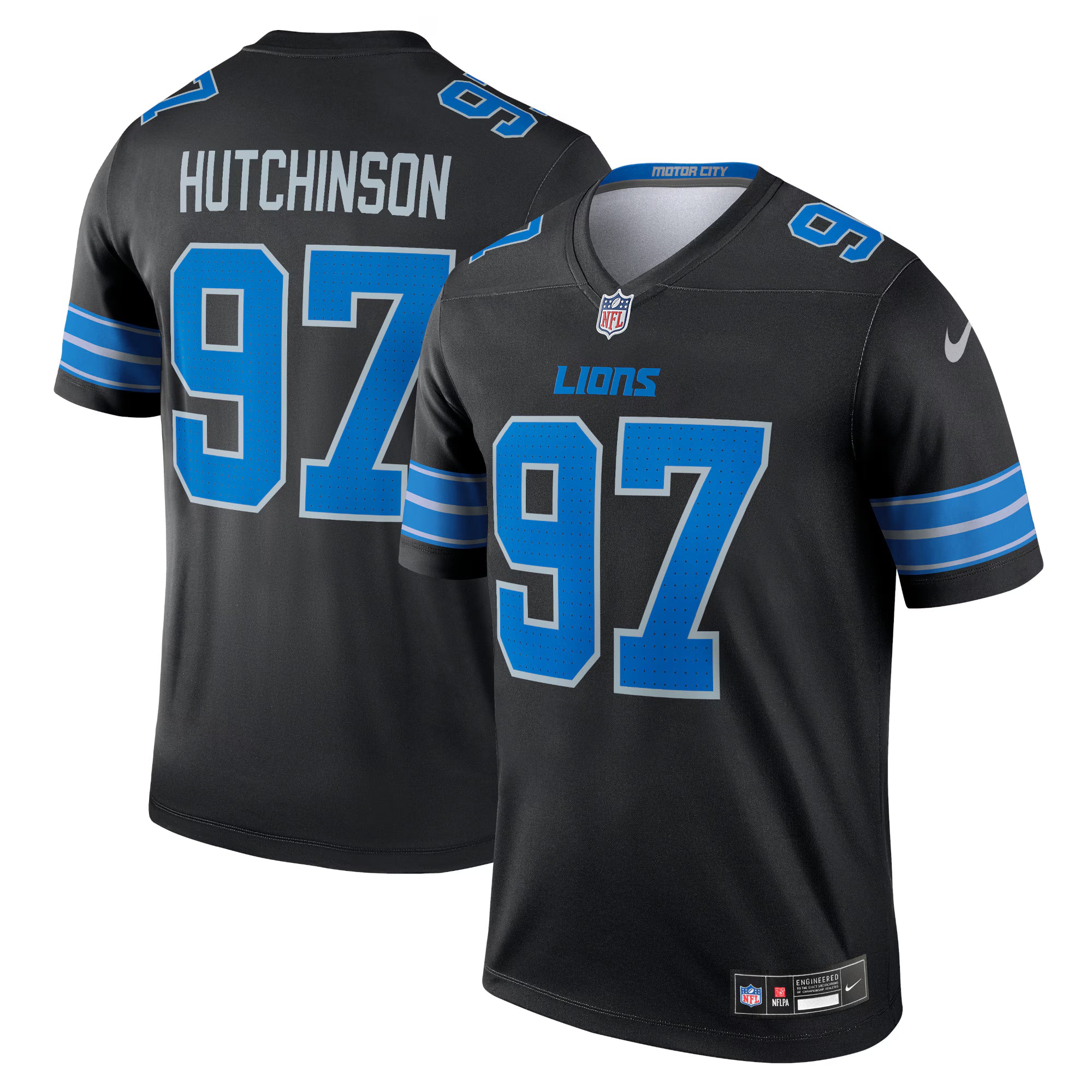 Aidan Hutchinson Detroit Lions Nike Legend Player Performance Top - Black