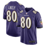 Isaiah Likely Baltimore Ravens Nike Player Game Jersey - Purple