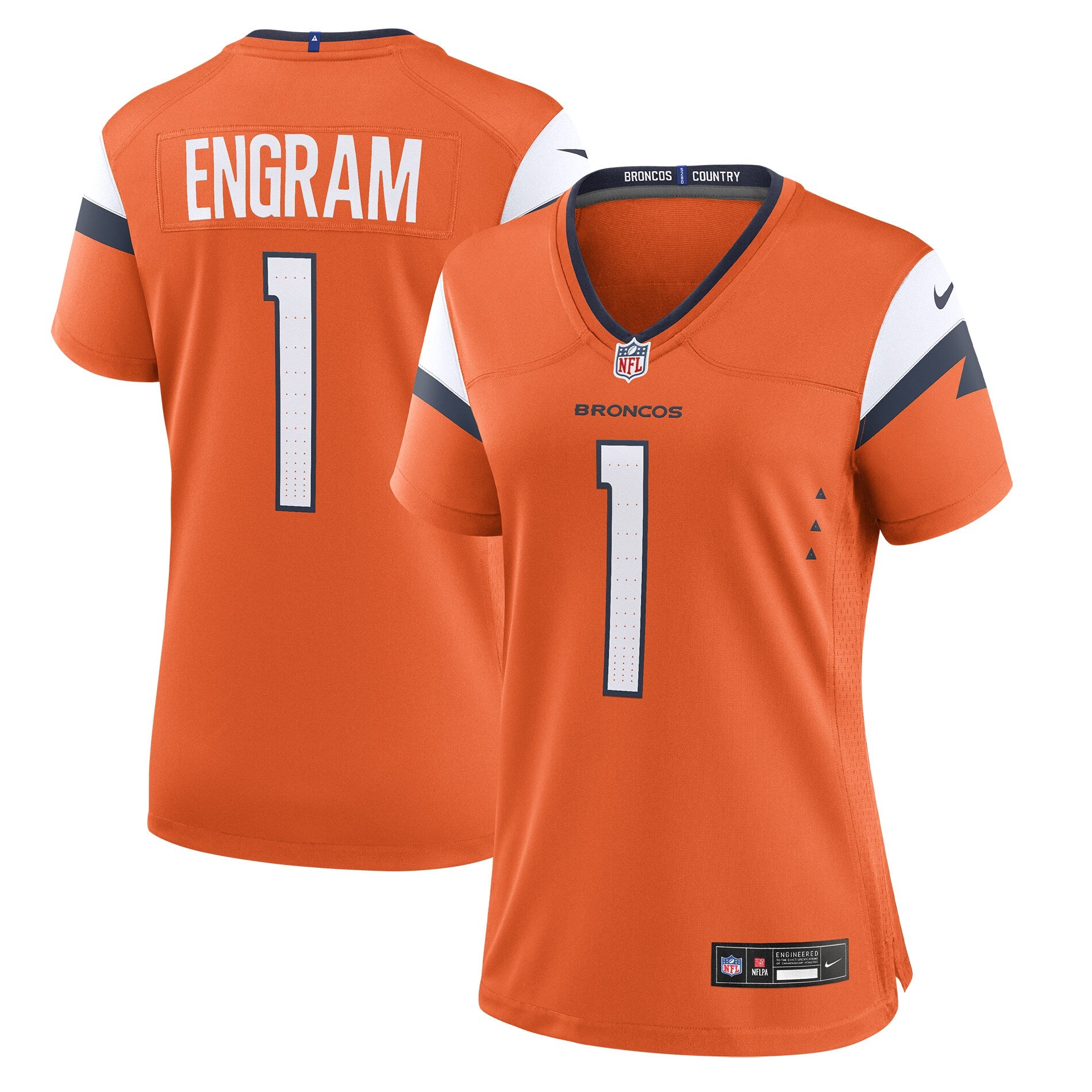 Evan Engram Denver Broncos Nike Women's Team Game Jersey -  Orange
