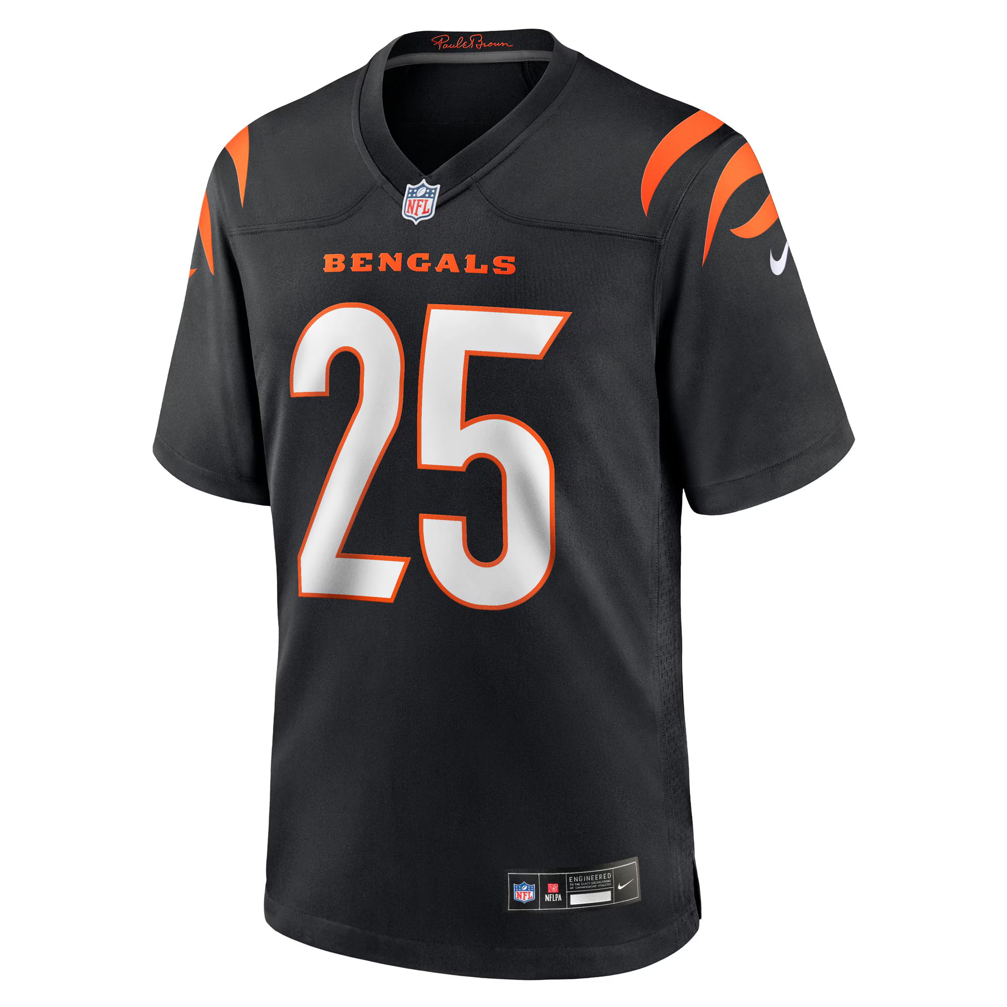 Tahj Brooks Cincinnati Bengals Nike Team Game Jersey -  Black