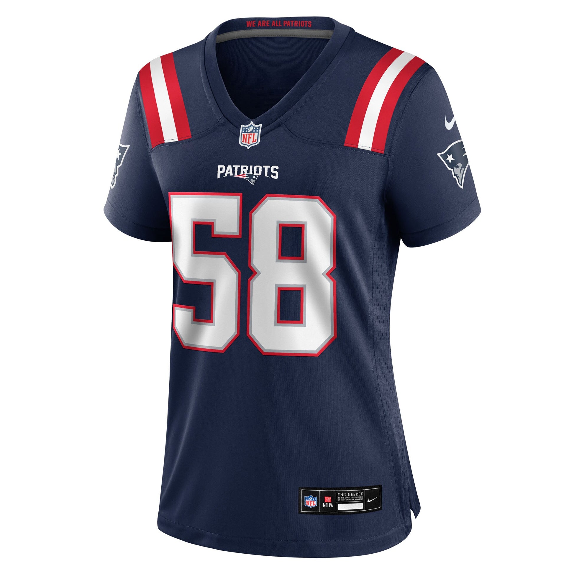 Jared Wilson New England Patriots Nike Women's Team Game Jersey -  Navy