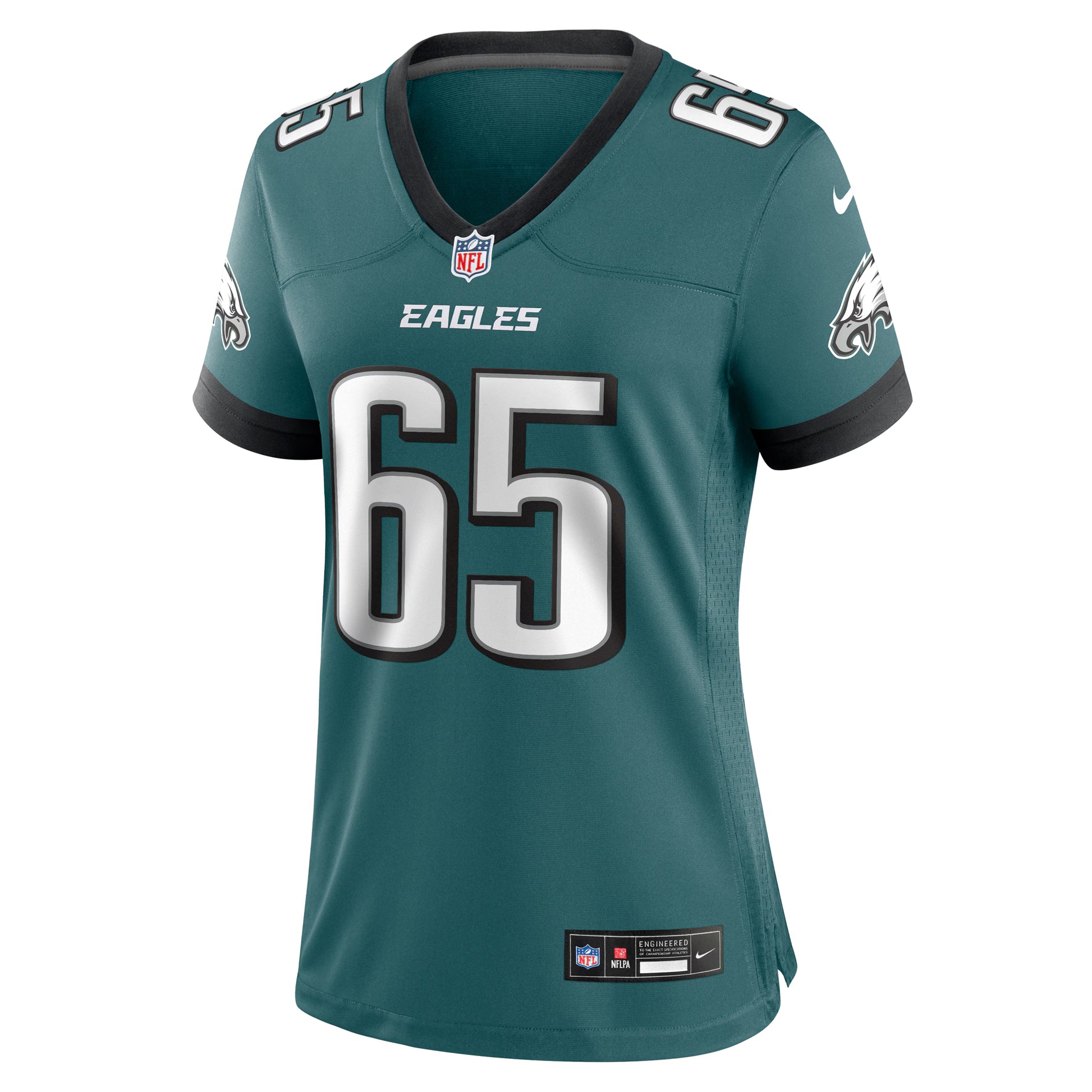 Lane Johnson Philadelphia Eagles Nike Women's Team Game Jersey - Midnight Green