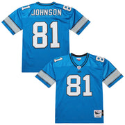 Calvin Johnson Detroit Lions Mitchell &amp; Ness 2007 Authentic Throwback Retired Player Jersey - Blue
