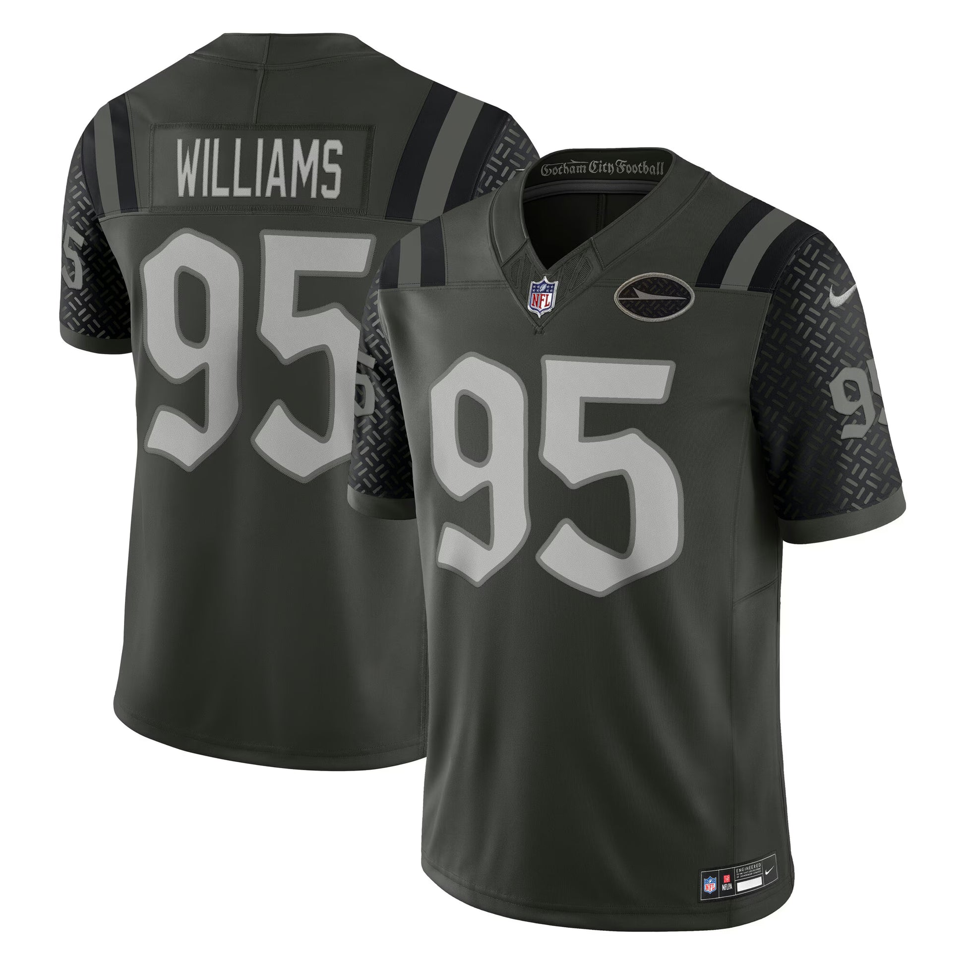 Quinnen Williams New York Jets Nike 2025 Rivalries Collection Limited Jersey - Gotham Green