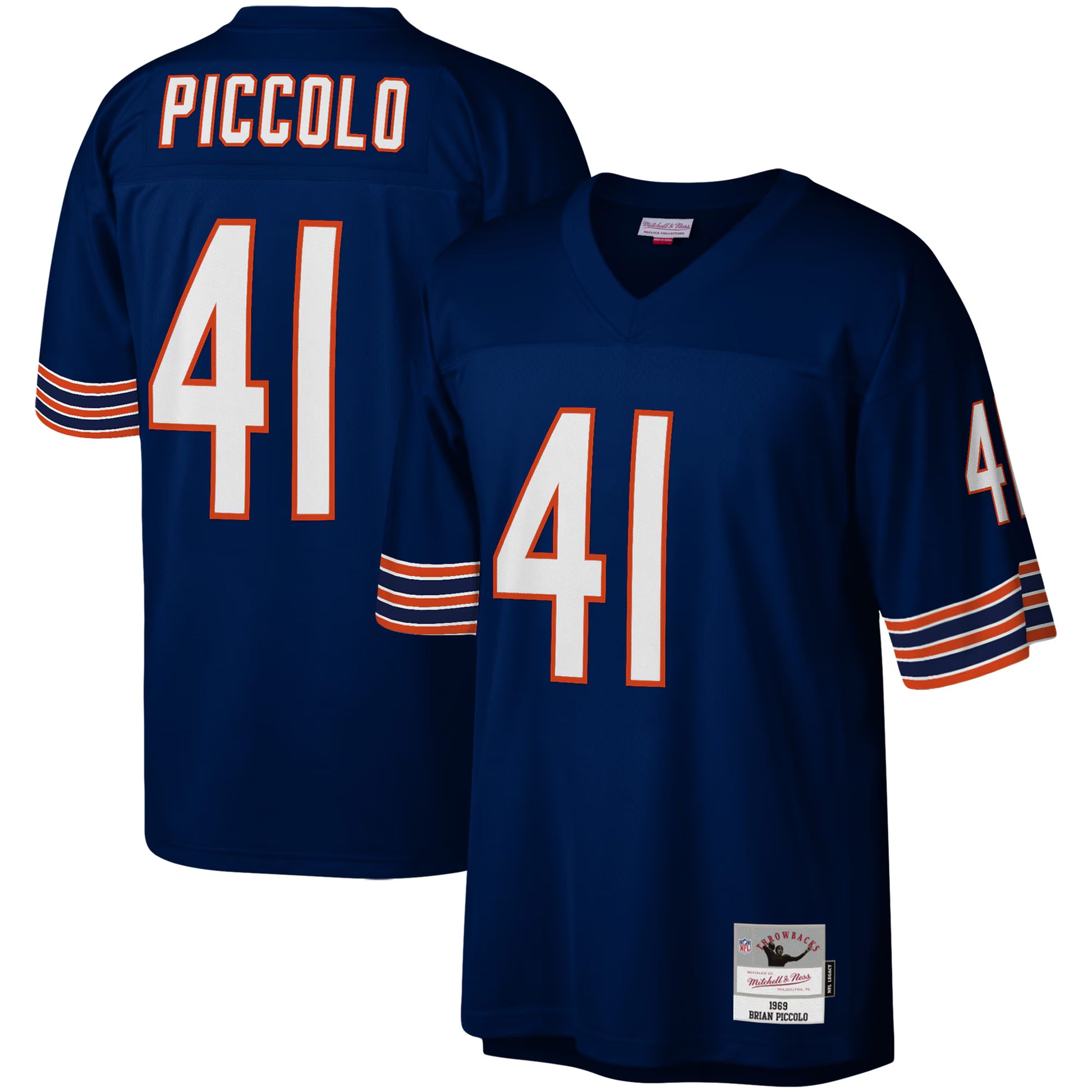 Brian Piccolo Chicago Bears Mitchell &amp; Ness Legacy Replica Jersey - Navy