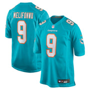 Ifeatu Melifonwu Miami Dolphins Nike Team Game Jersey -  Aqua