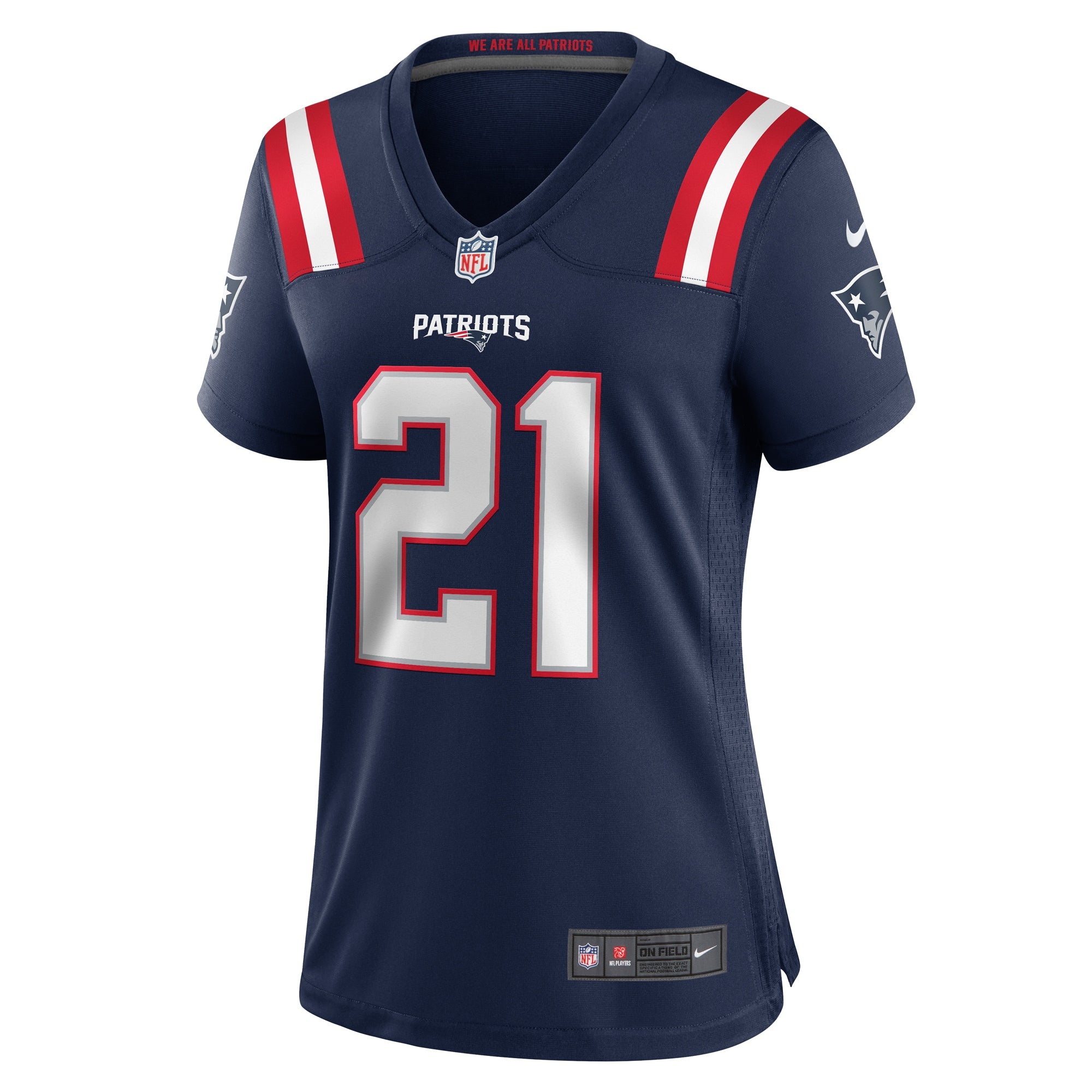 Jaylinn Hawkins New England Patriots Nike Women's Game Jersey - Navy
