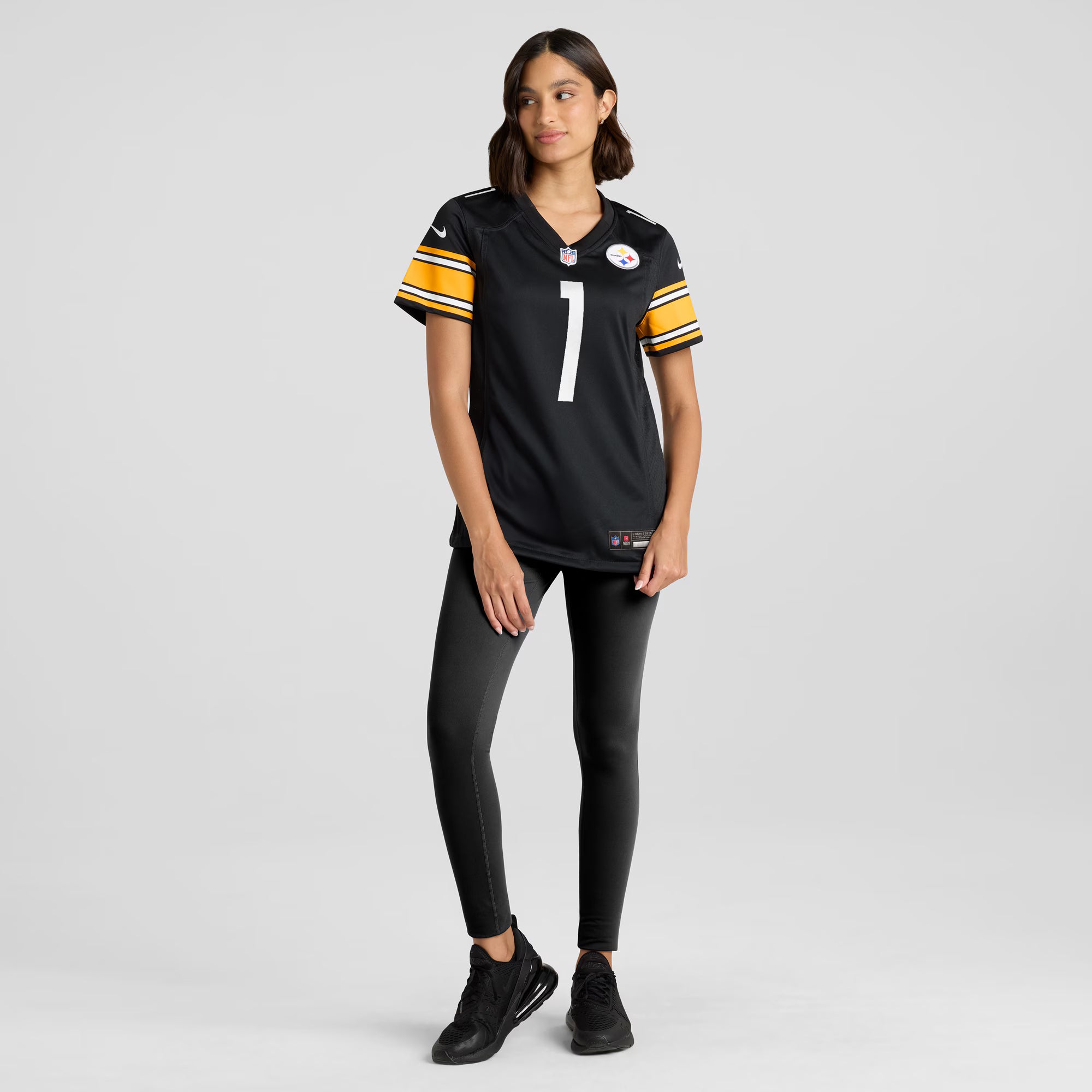 Number 1 Bride Pittsburgh Steelers Nike Women's Game Jersey - Black