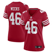 Jon Weeks San Francisco 49ers Nike Women's Team Game Jersey -  Scarlet