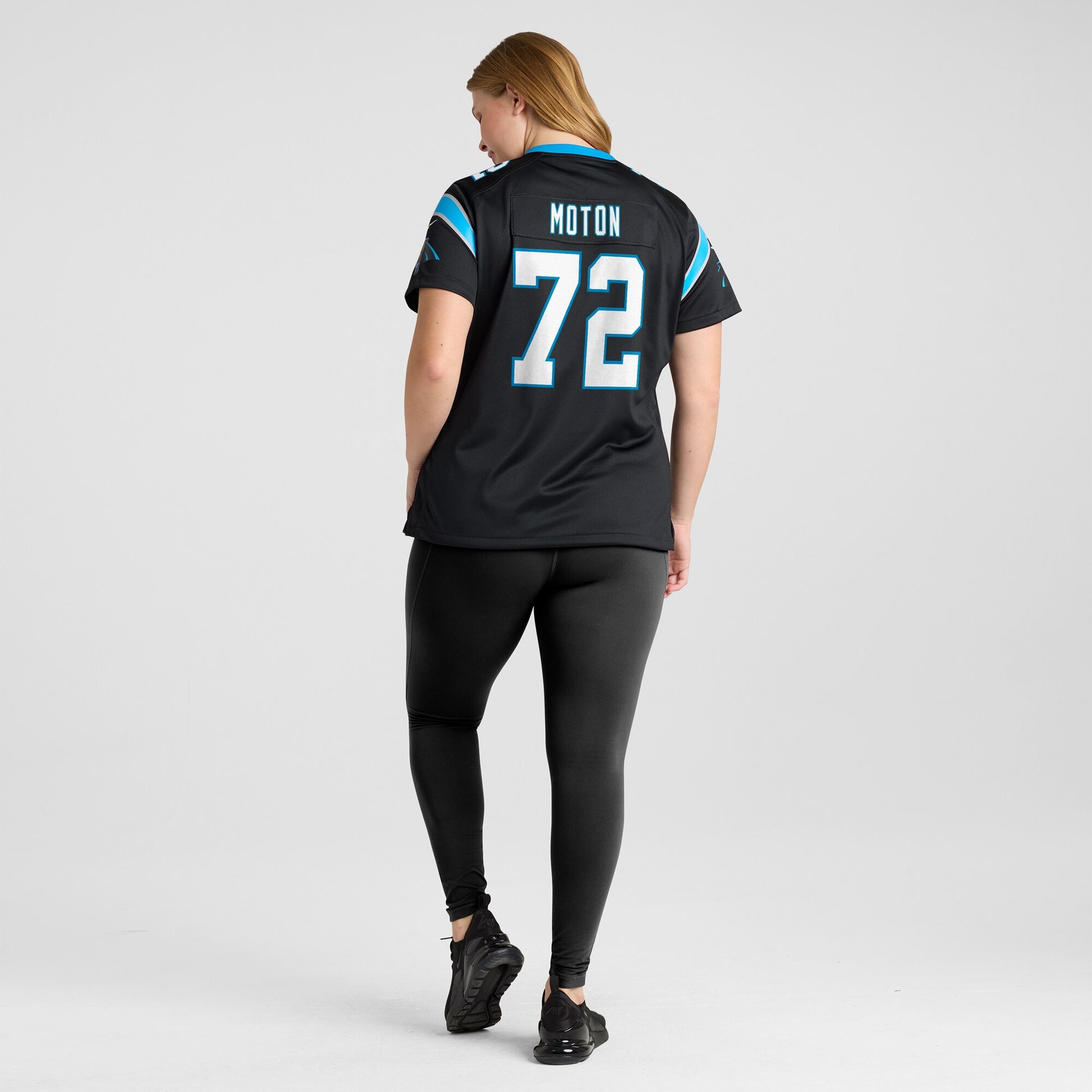 Taylor Moton Carolina Panthers Nike Women's Team Game Jersey - Black