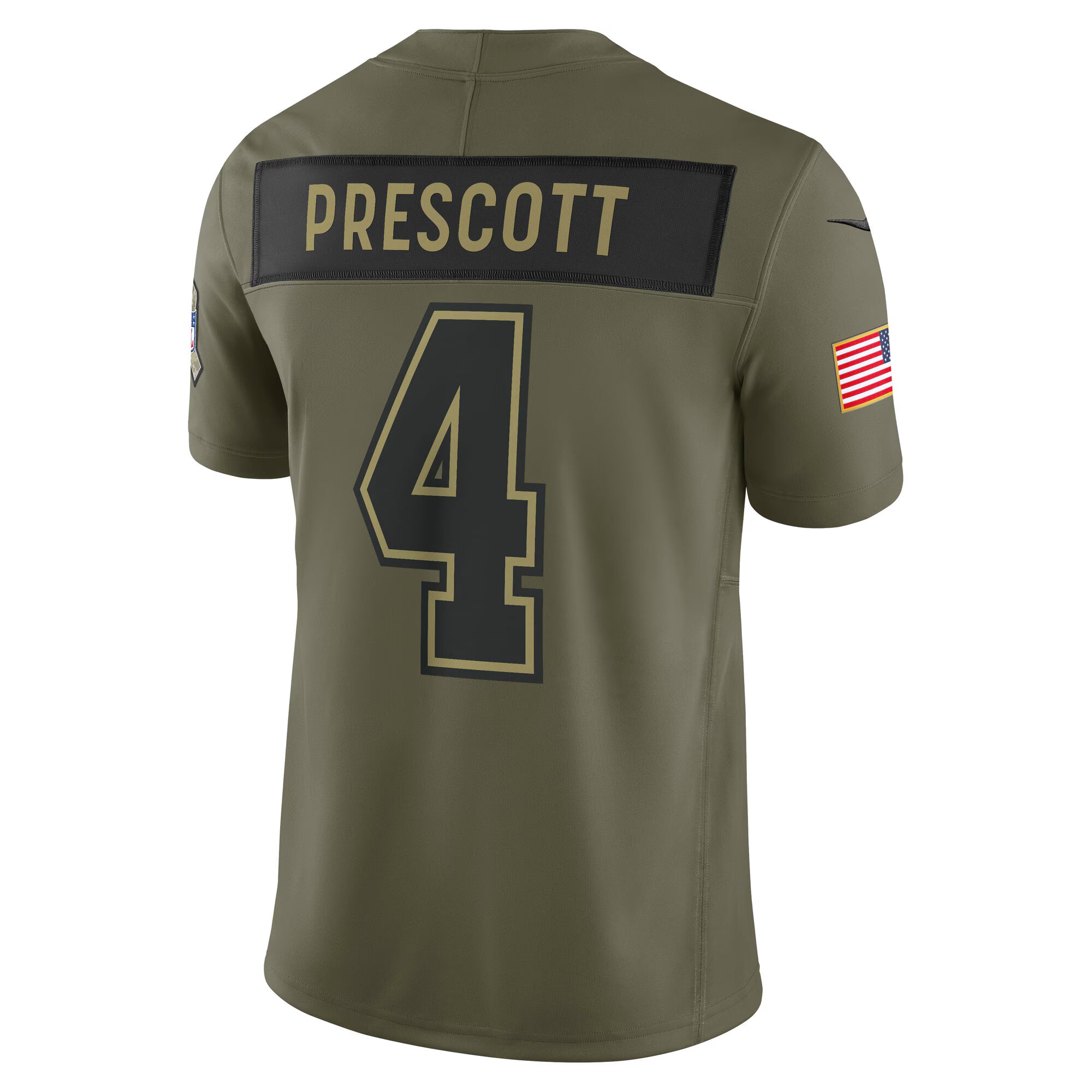 Dak Prescott Dallas Cowboys Nike 2025 Salute to Service Limited Jersey - Olive