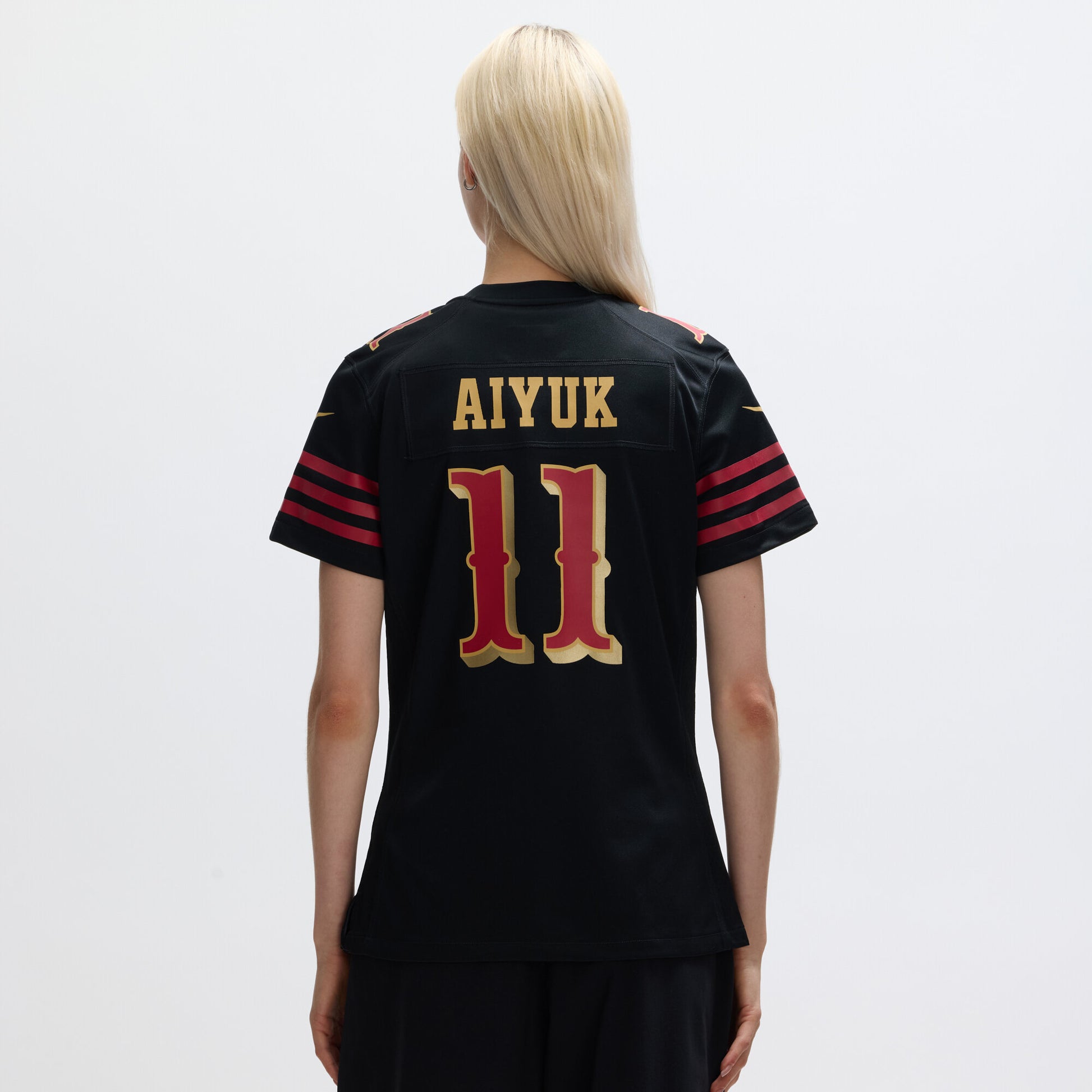Brandon Aiyuk San Francisco 49ers Nike Women's 2025 Rivalries Collection Game Jersey - Black