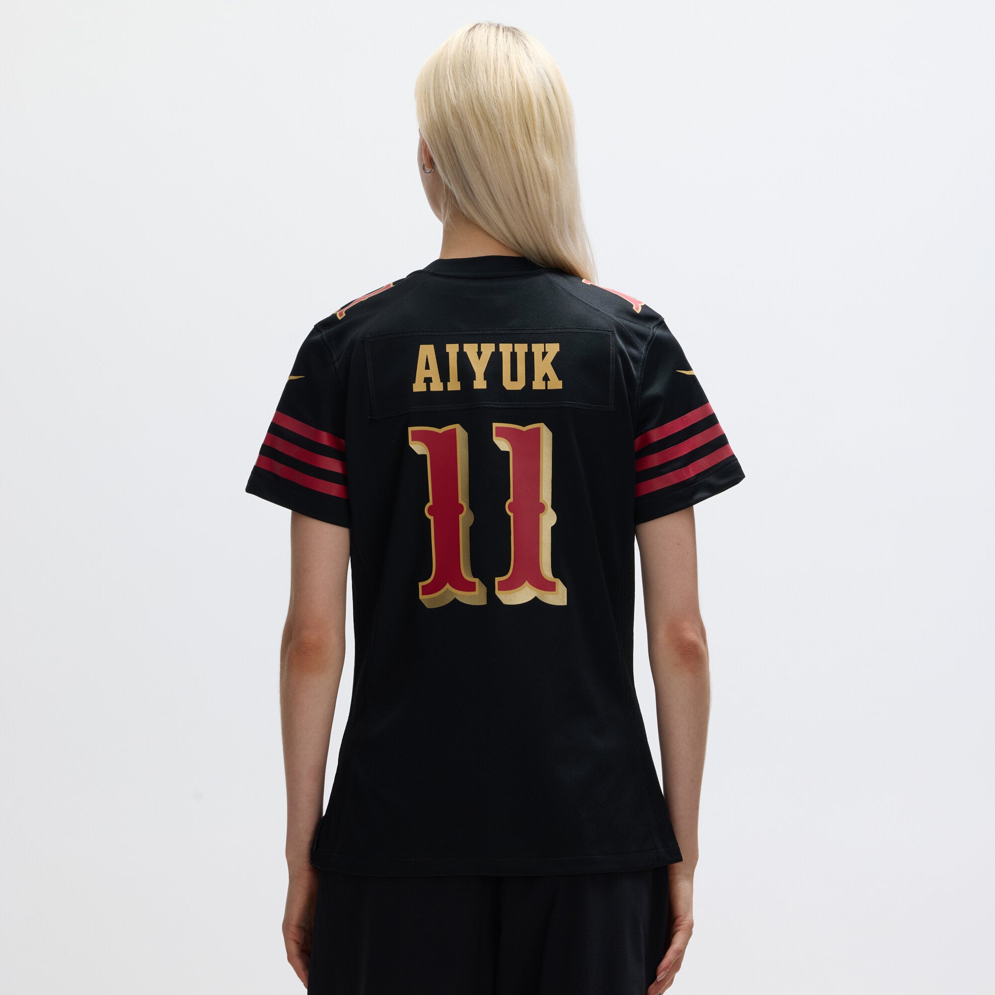 Brandon Aiyuk San Francisco 49ers Nike Women's 2025 Rivalries Collection Game Jersey - Black