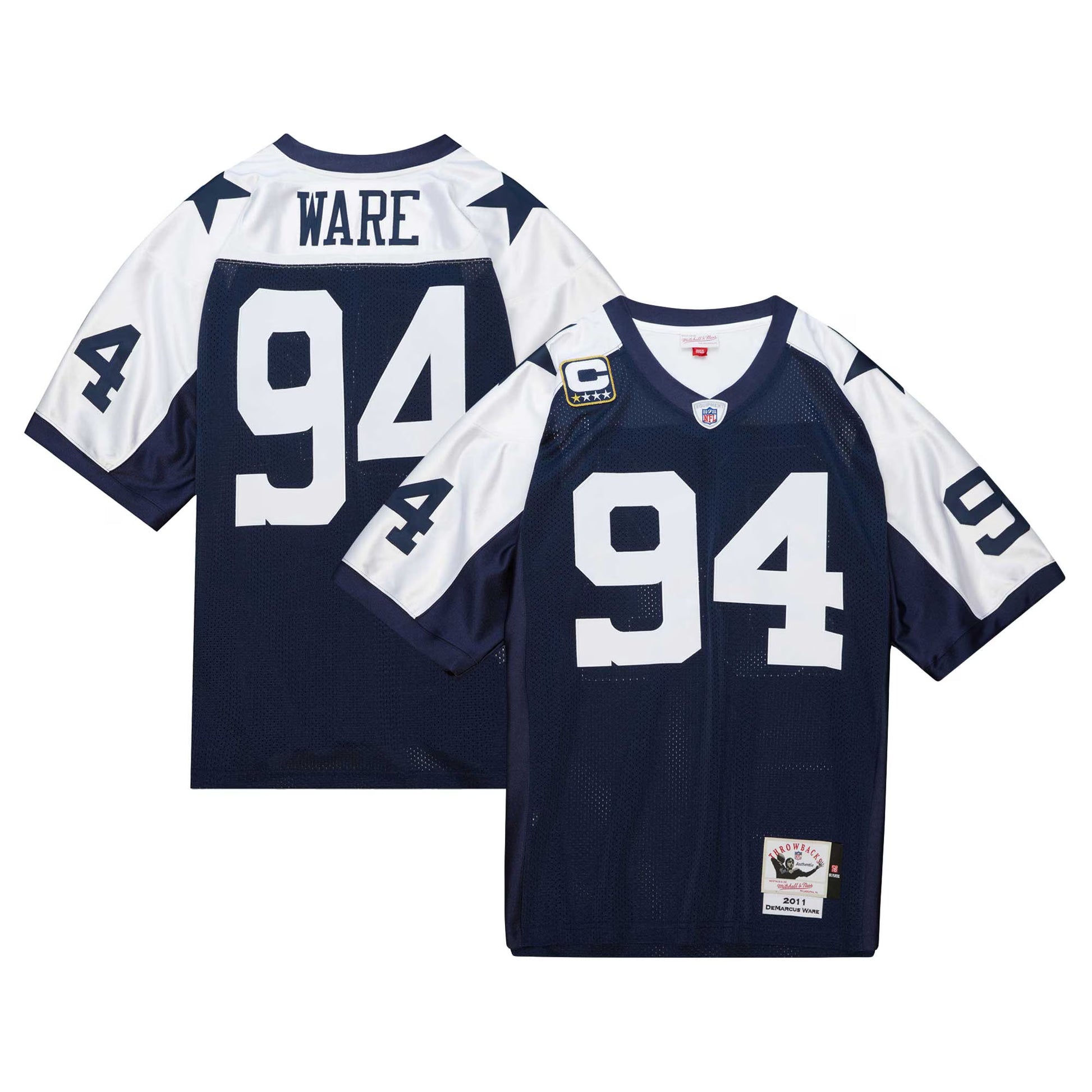 DeMarcus Ware Dallas Cowboys Mitchell &amp; Ness 2011 Authentic Throwback Retired Player Jersey - Navy