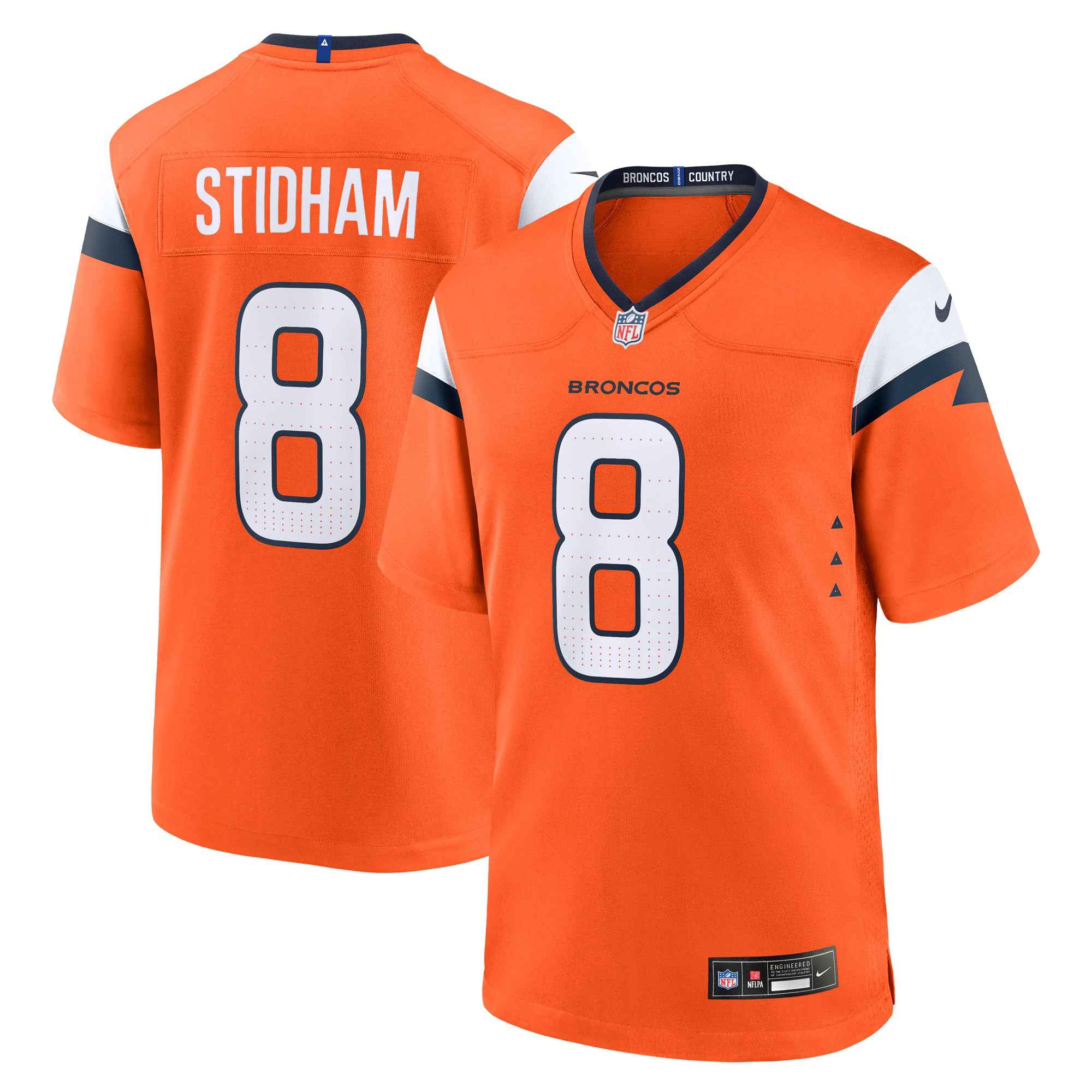 Jarrett Stidham Denver Broncos Nike Team Game Jersey -  Orange