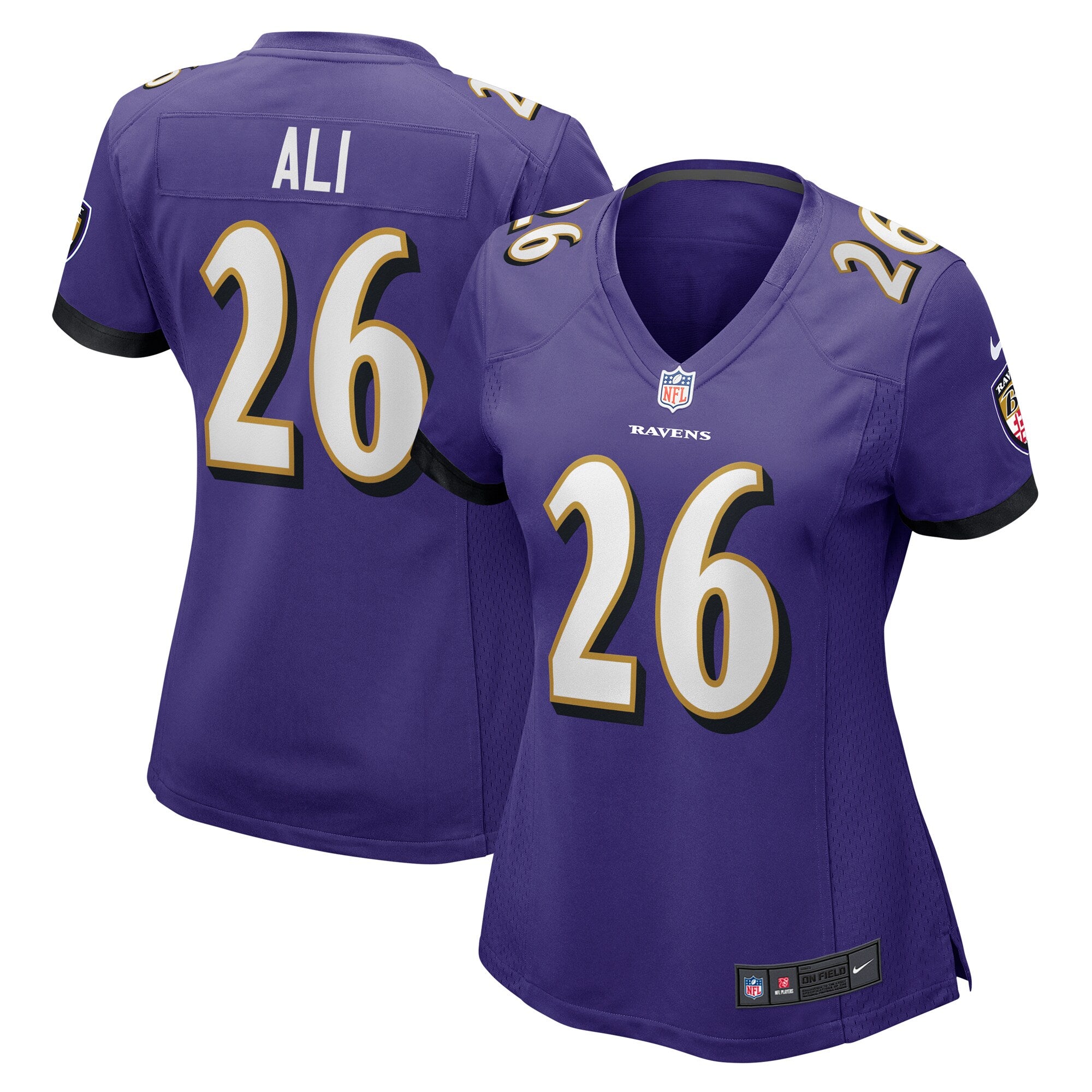 Rasheen Ali Baltimore Ravens Nike Women's  Game Jersey -  Purple
