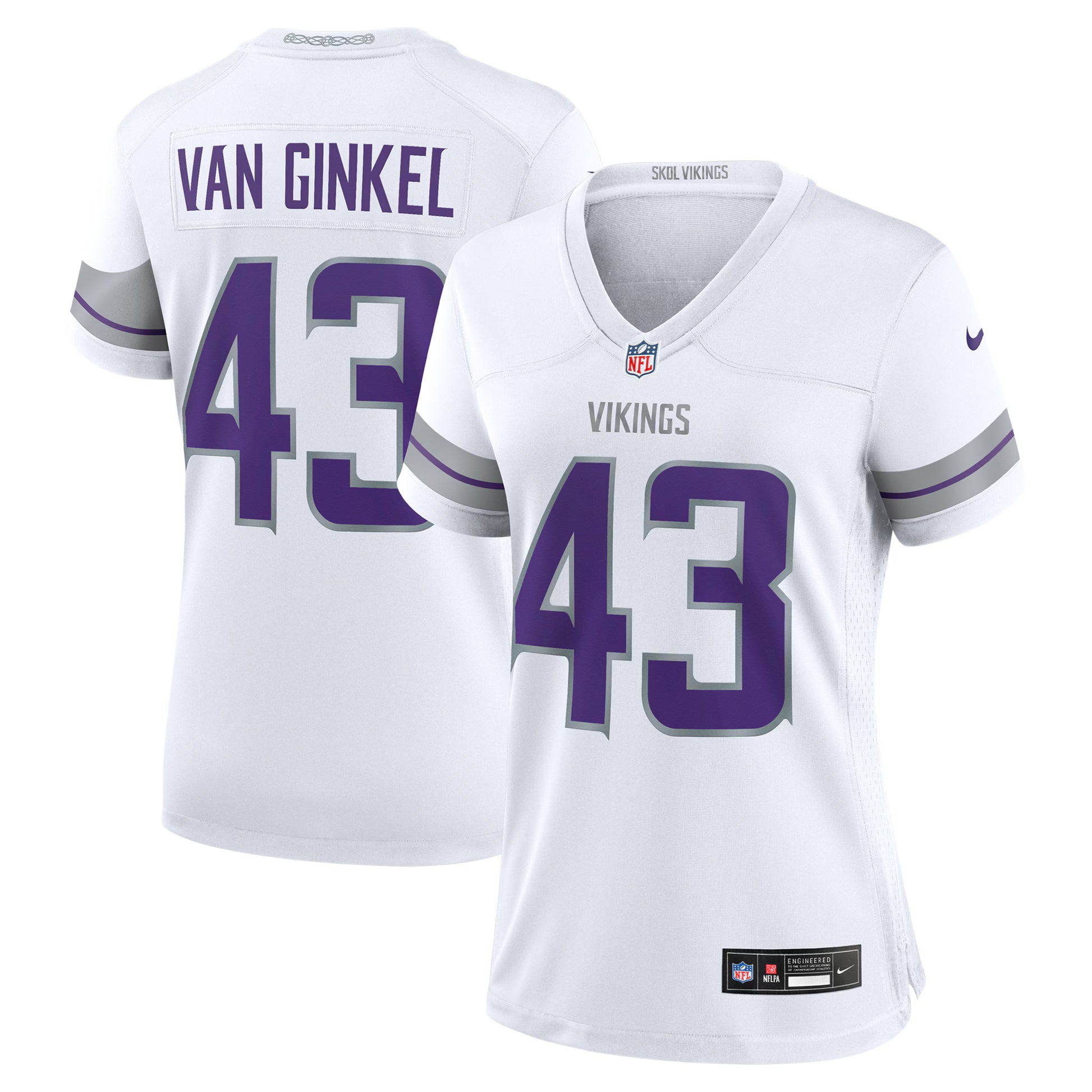 Andrew Van Ginkel Minnesota Vikings Nike Women's Alternate Game Jersey -  White