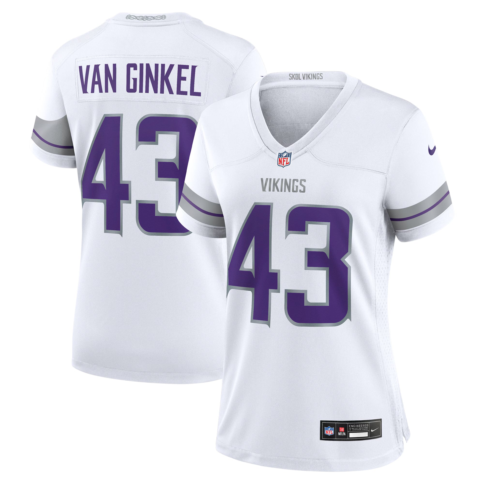 Andrew Van Ginkel Minnesota Vikings Nike Women's Alternate Game Jersey -  White