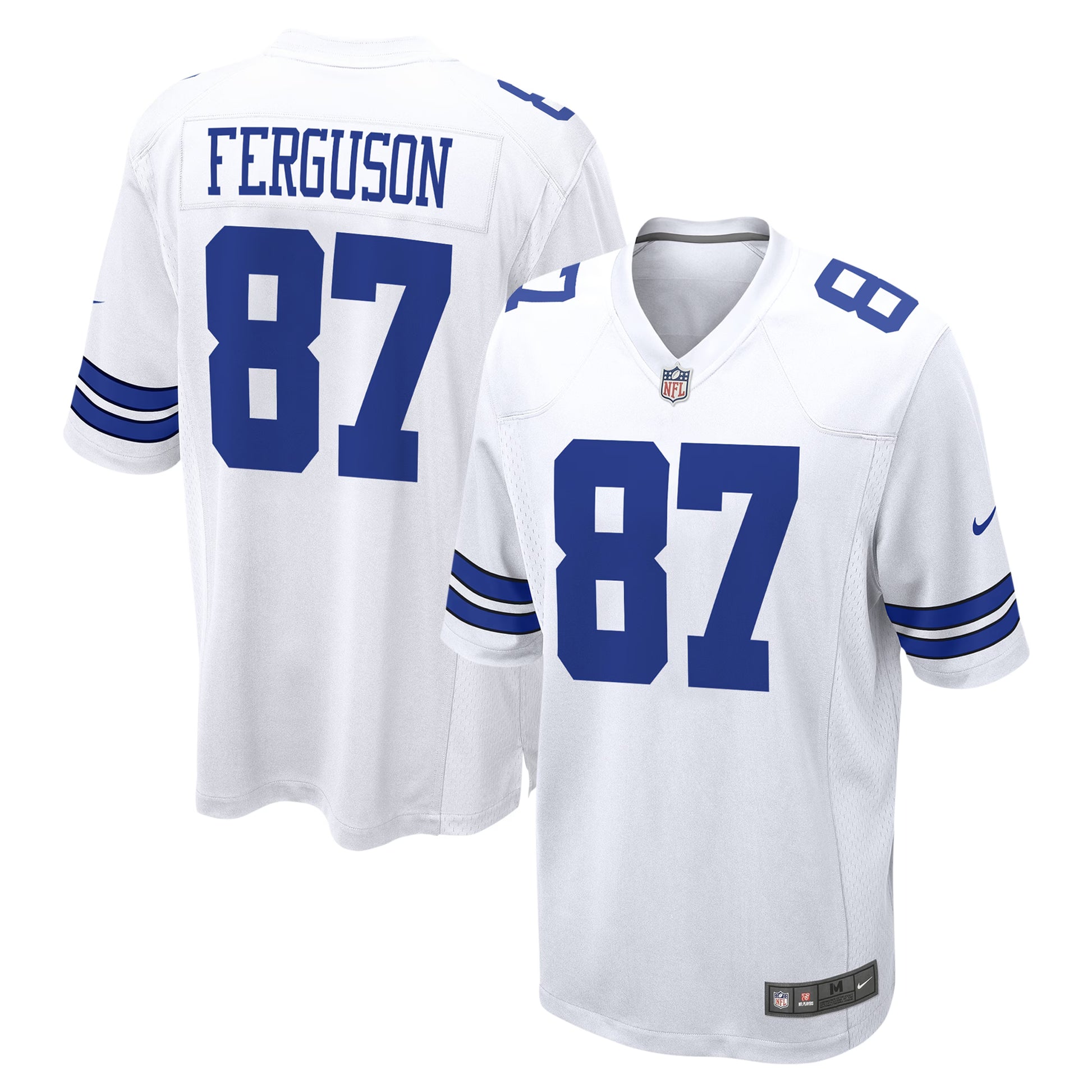 Jake Ferguson Dallas Cowboys Nike Game Jersey - White