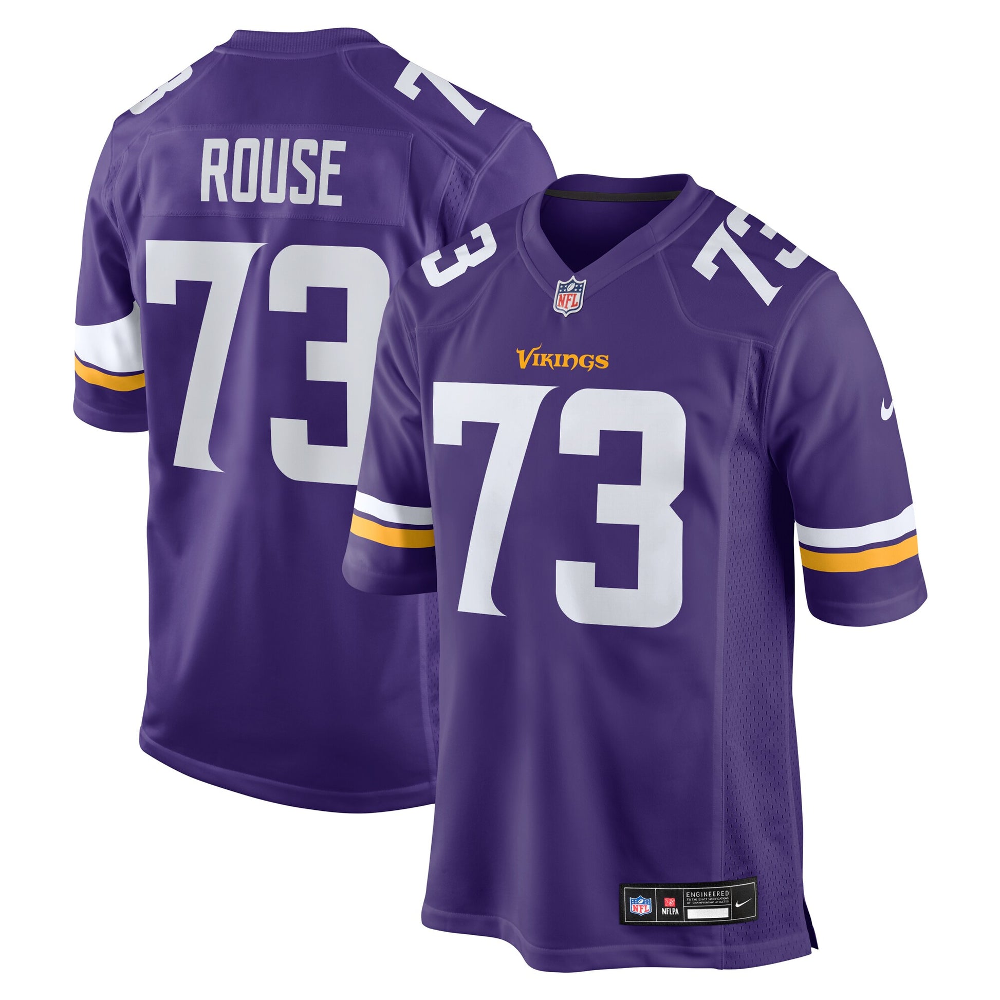 Walter Rouse Minnesota Vikings Nike Team Game Jersey -  Purple