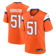 Que Robinson Denver Broncos Nike Team Game Jersey -  Orange