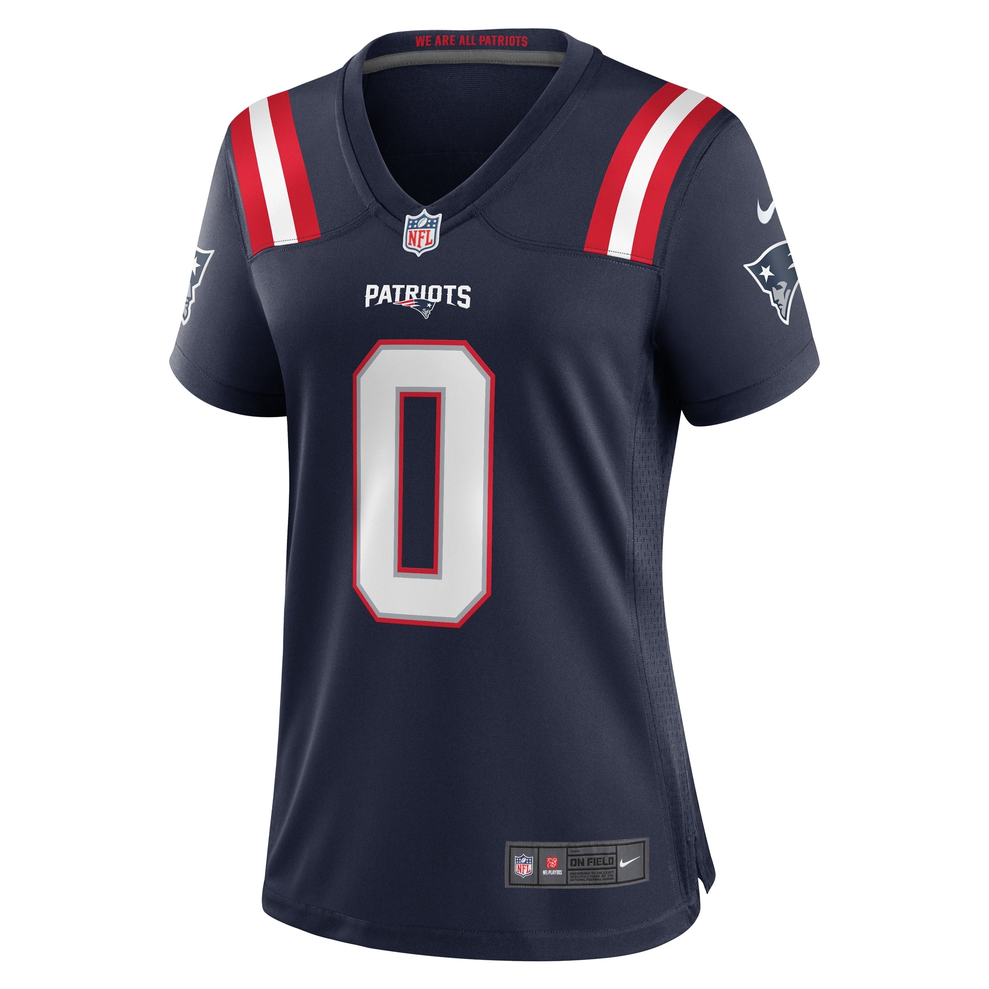 Christian Gonzalez New England Patriots Nike Women's Team Game Jersey -  Navy