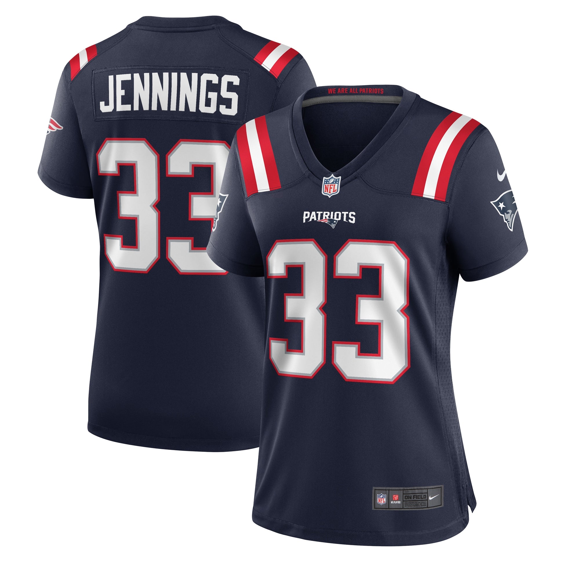 Anfernee Jennings New England Patriots Nike Women's Game Jersey - Navy