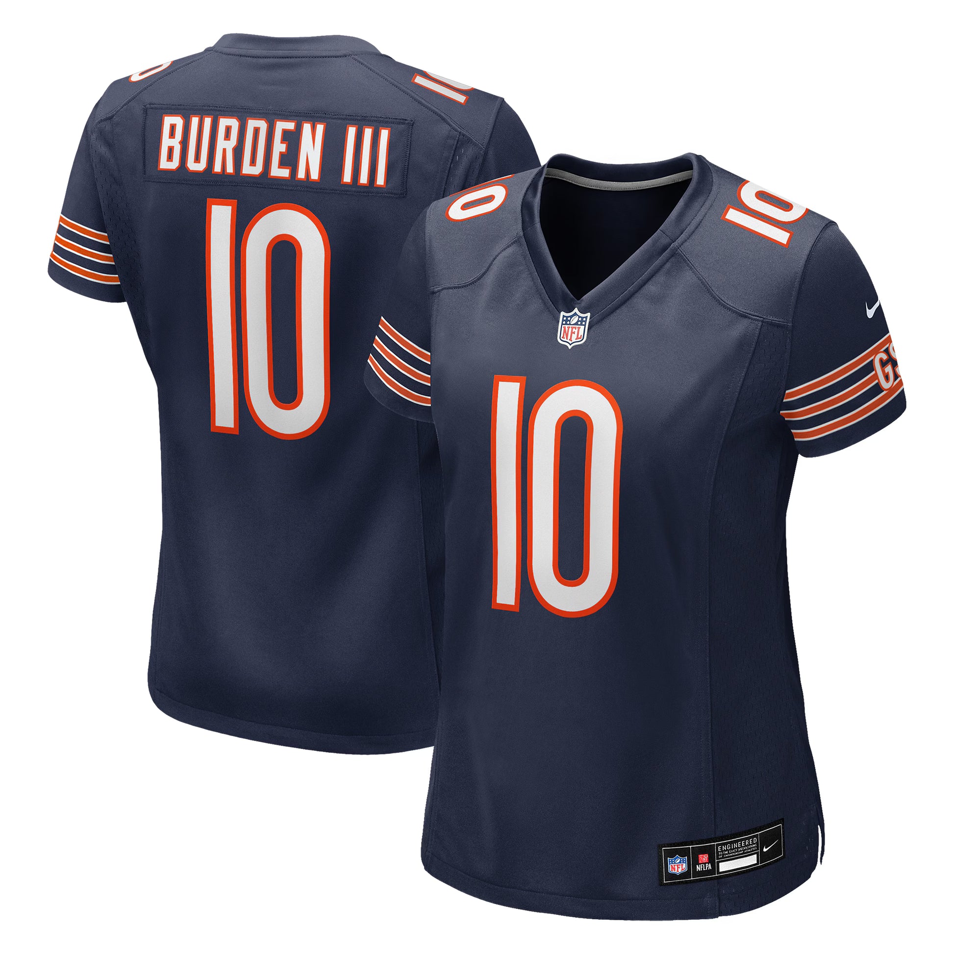 Luther Burden III Chicago Bears Nike Women's Team Game Jersey -  Navy