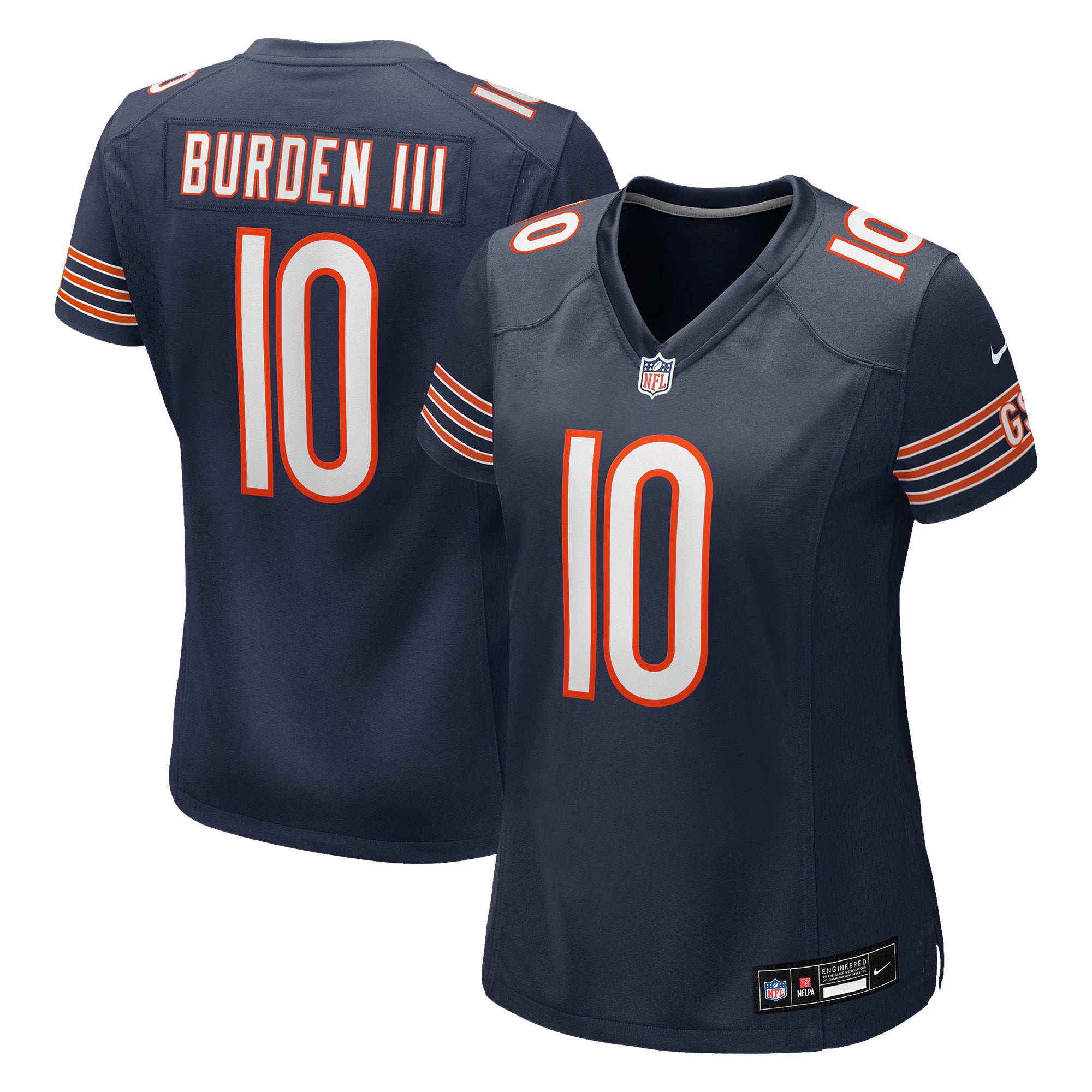 Luther Burden III Chicago Bears Nike Women's Team Game Jersey -  Navy