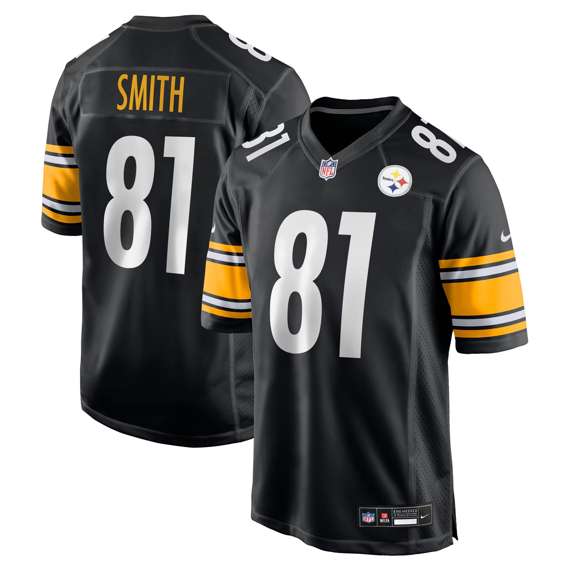 Jonnu Smith Pittsburgh Steelers Nike Team Game Jersey -  Black