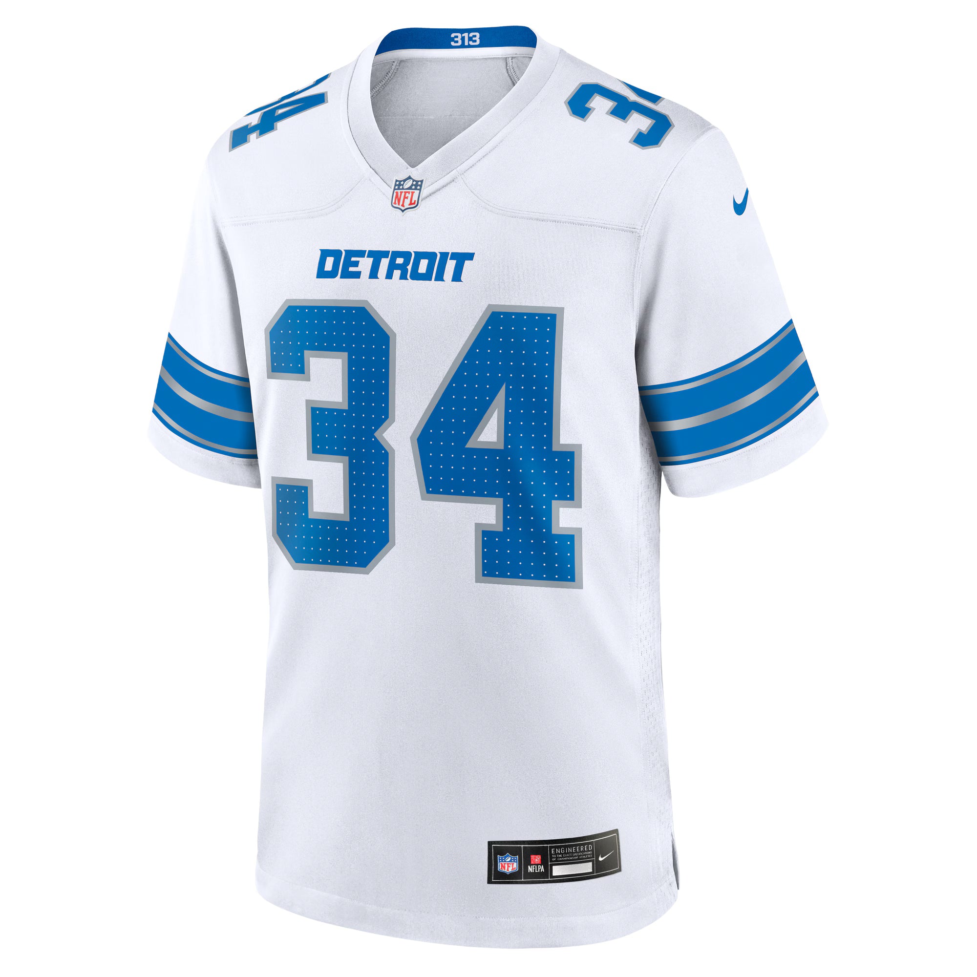 Alex Anzalone Detroit Lions Nike White Game Jersey -  White