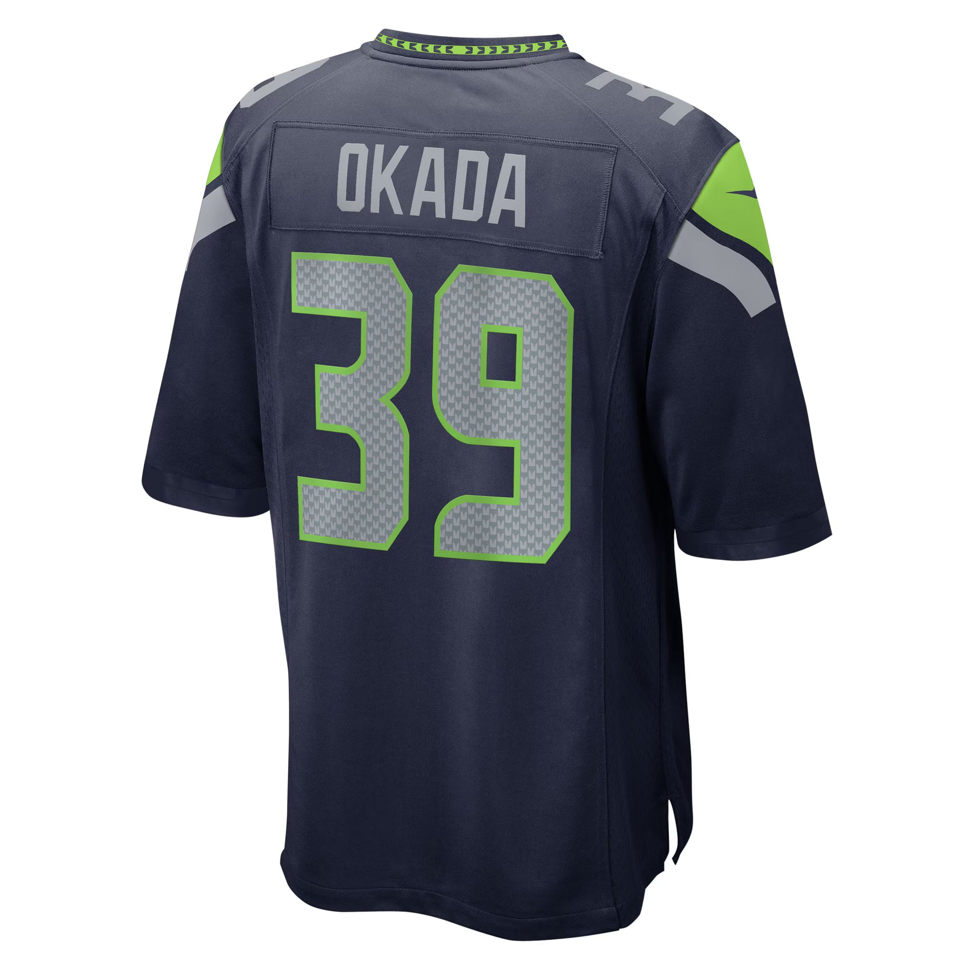 Ty Okada Seattle Seahawks Nike Team Game Jersey -  College Navy