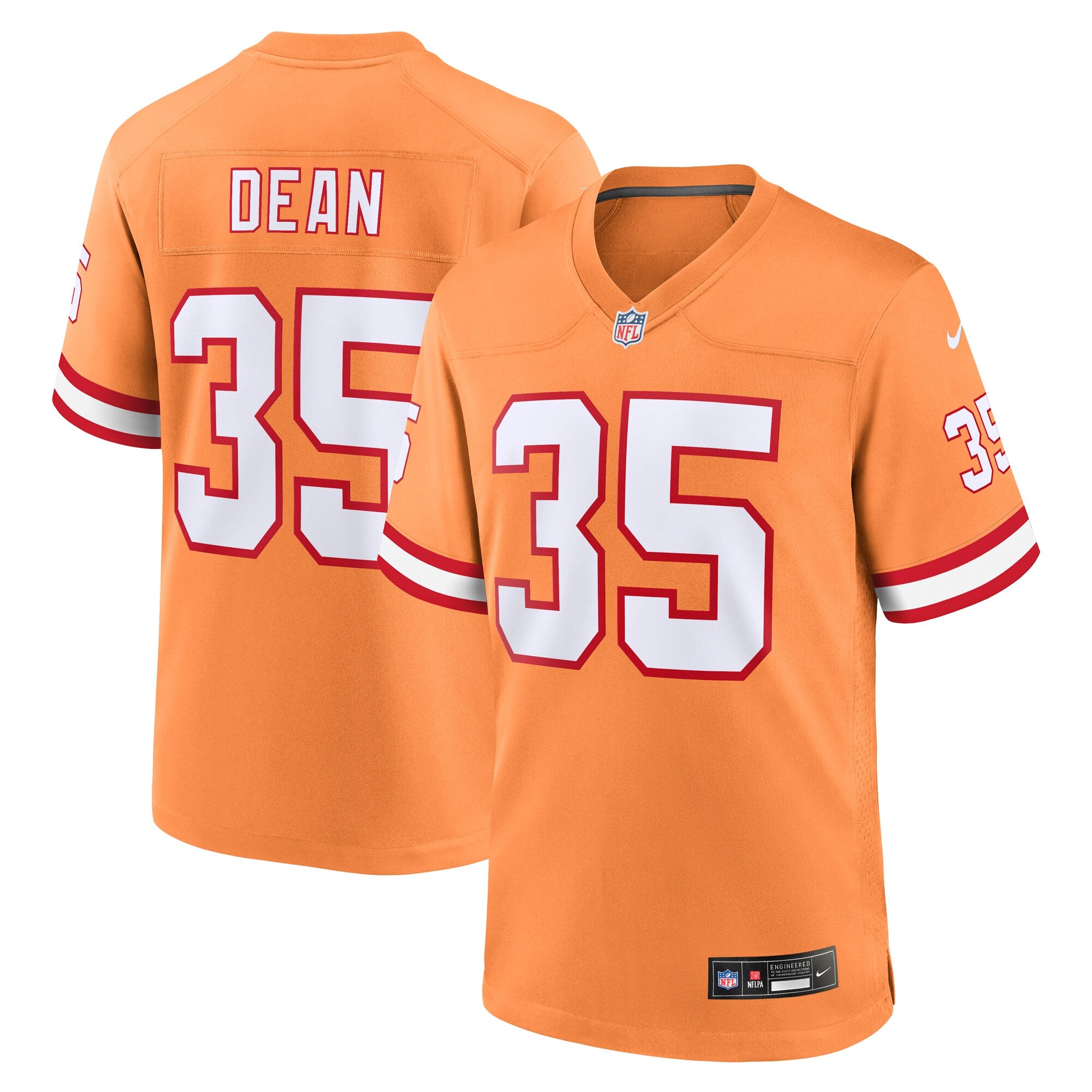 Jamel Dean Tampa Bay Buccaneers Nike Alternate Game Jersey - Orange