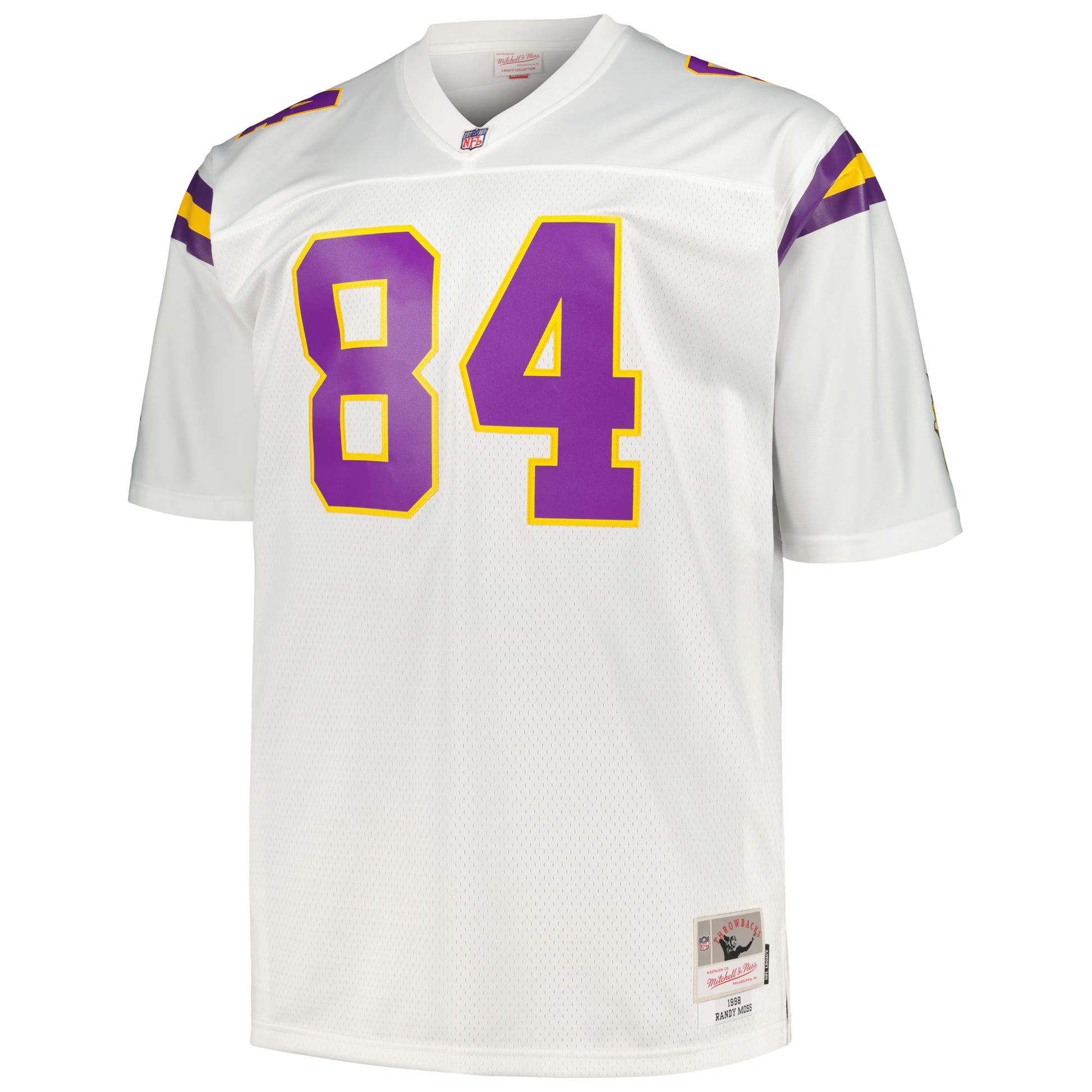 Randy Moss Minnesota Vikings Mitchell &amp; Ness Big &amp; Tall 1998 Legacy Retired Player Jersey - White